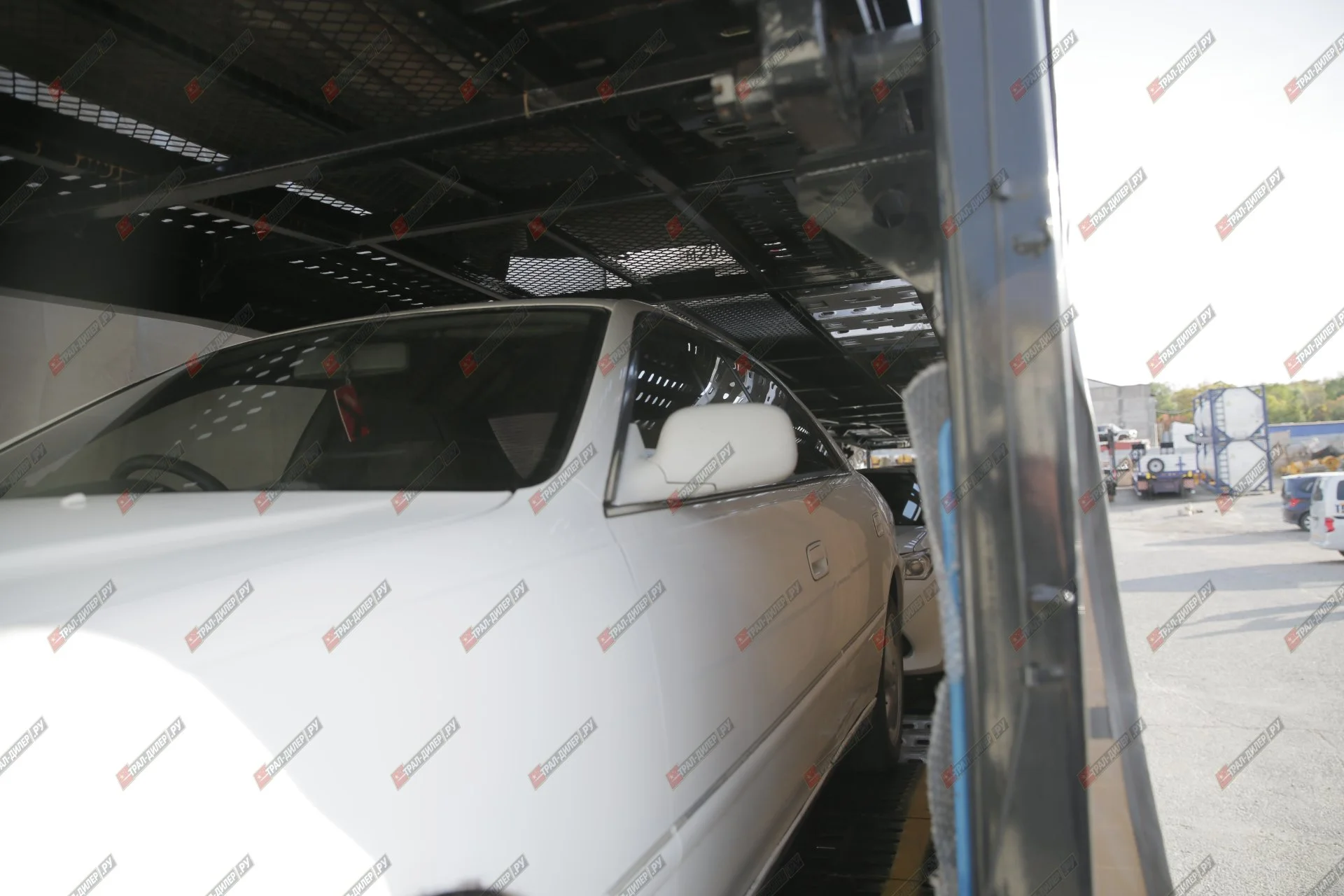 Автовоз гидравлический с тентом Luxuda LZC9407BG - миниатюра 8