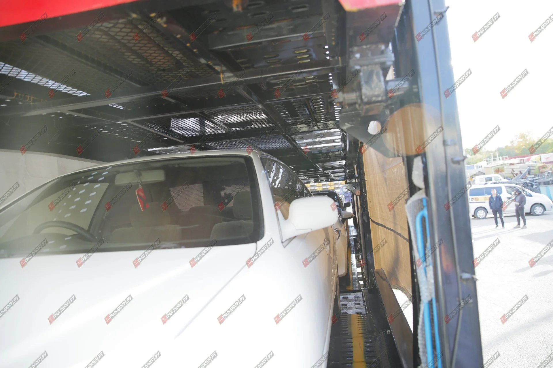 Автовоз гидравлический с тентом Luxuda LZC9407BG - миниатюра 12