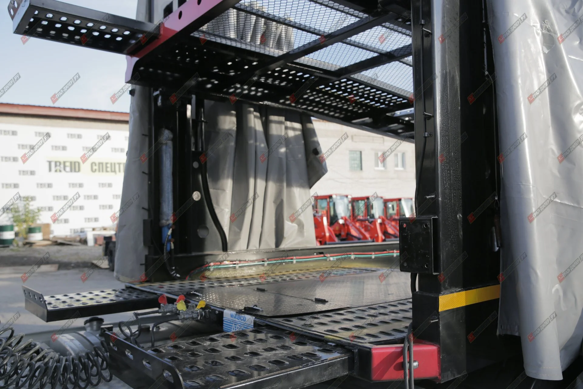 Автовоз гидравлический с тентом Luxuda LZC9407BG - миниатюра 33