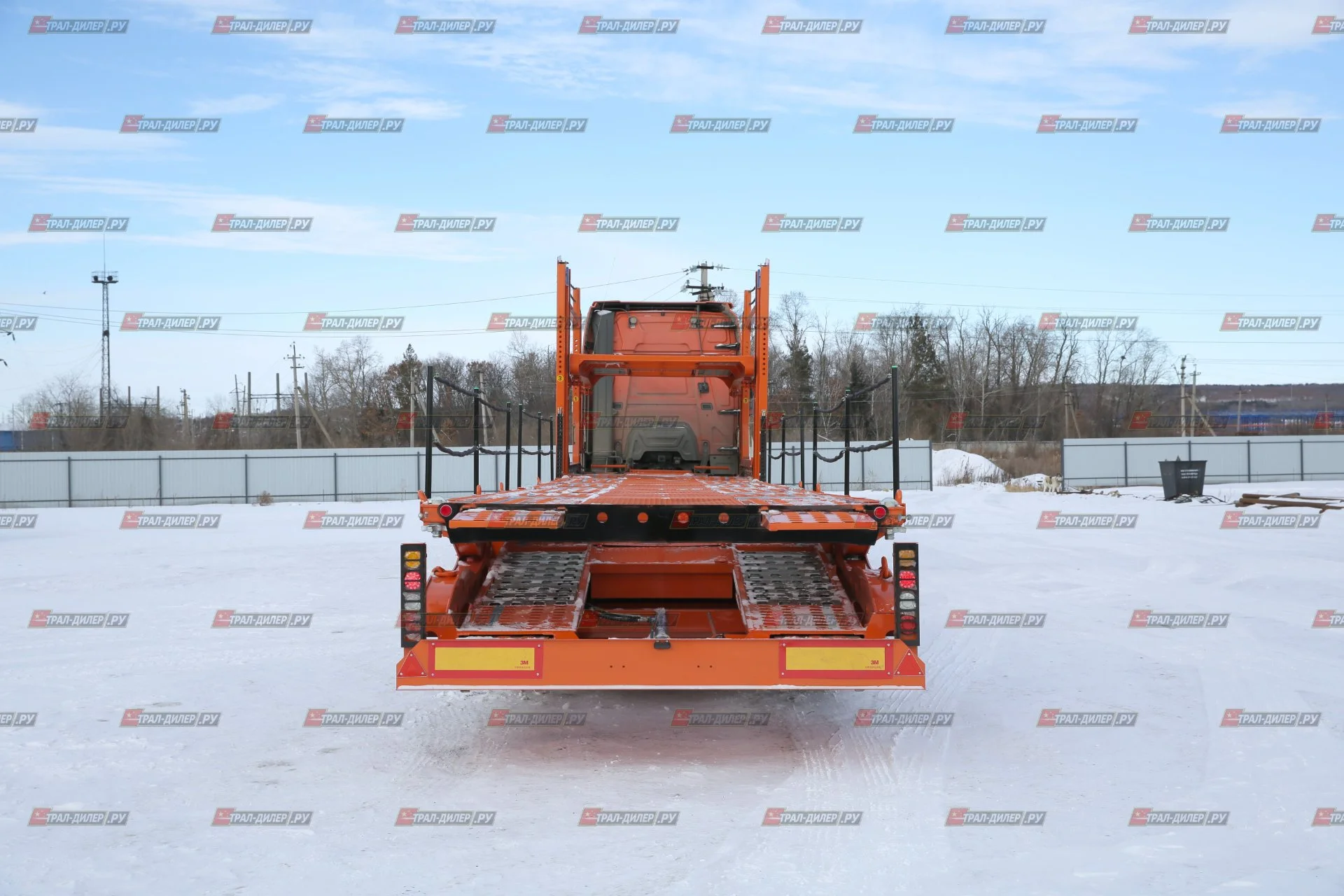 Автовоз- контейнеровоз Luxuda LZC9506BG - миниатюра 2