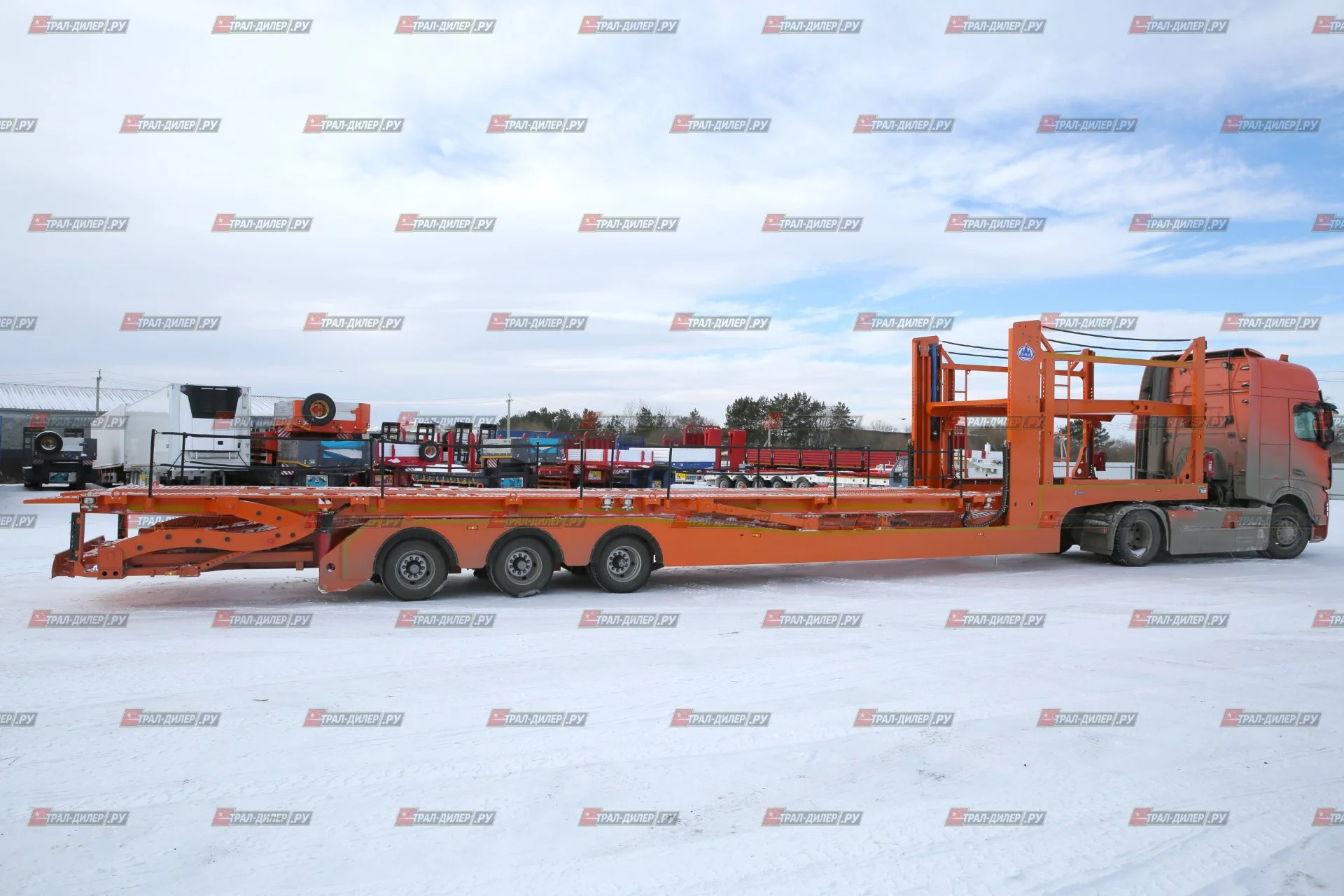 Автовоз- контейнеровоз Luxuda LZC9506BG - миниатюра 4