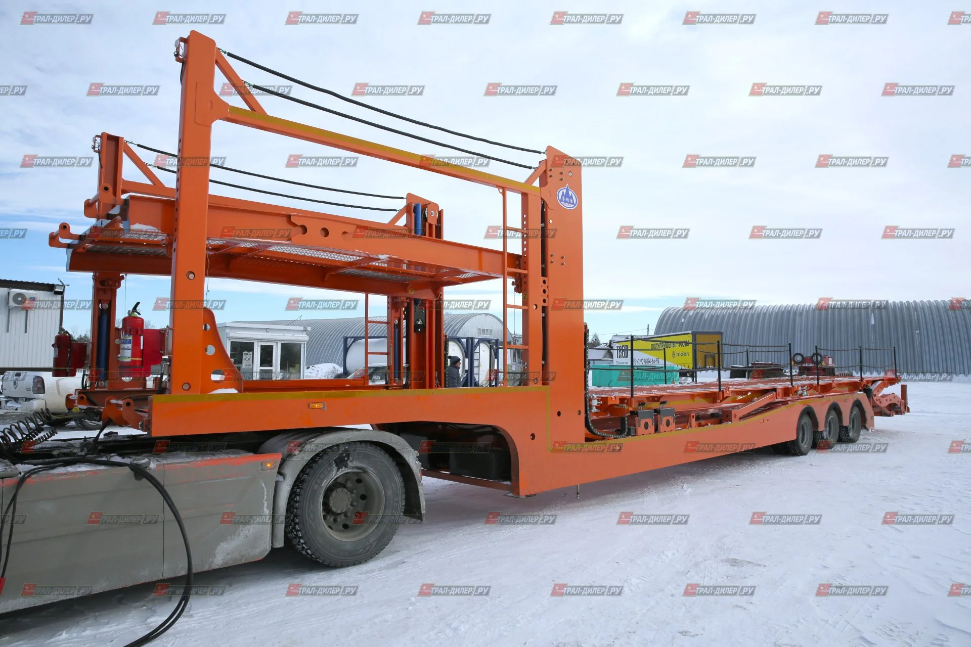 Автовоз- контейнеровоз Luxuda LZC9506BG - миниатюра 6