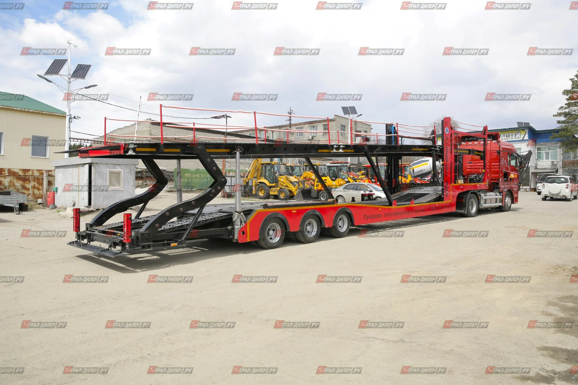 Автовоз- контейнеровоз  Luxuda LZC9506BG - миниатюра 2