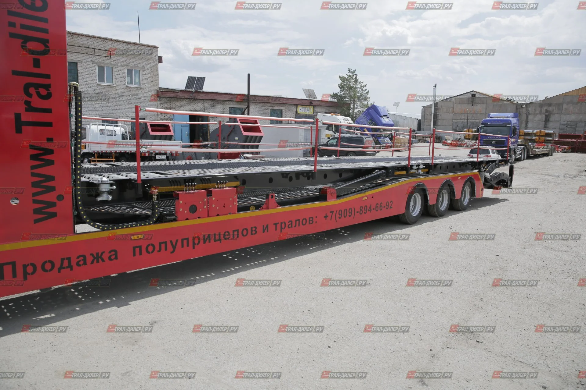 Автовоз- контейнеровоз  Luxuda LZC9506BG - миниатюра 4