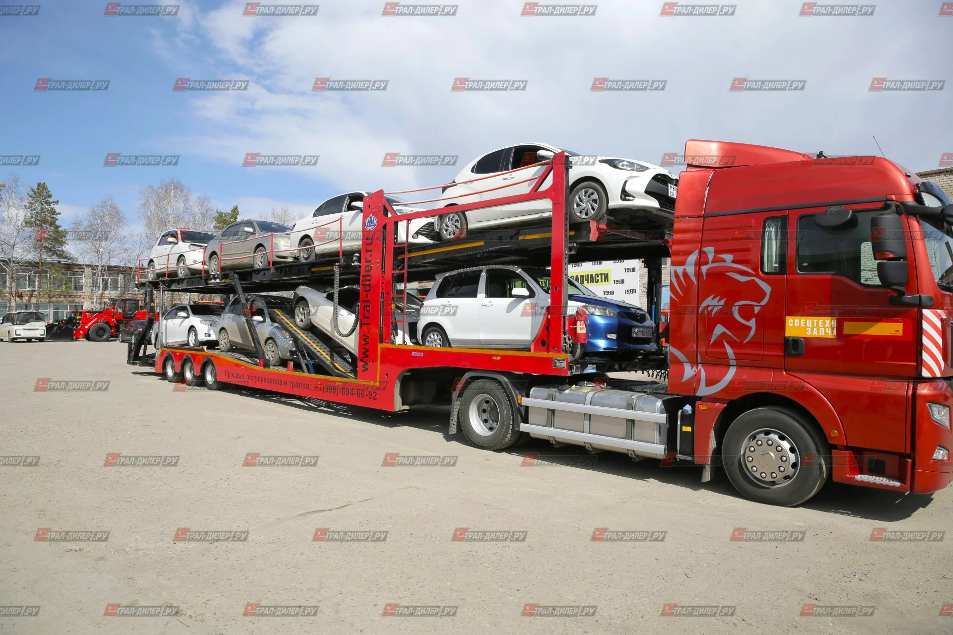 Автовоз- контейнеровоз  Luxuda LZC9506BG - миниатюра 35