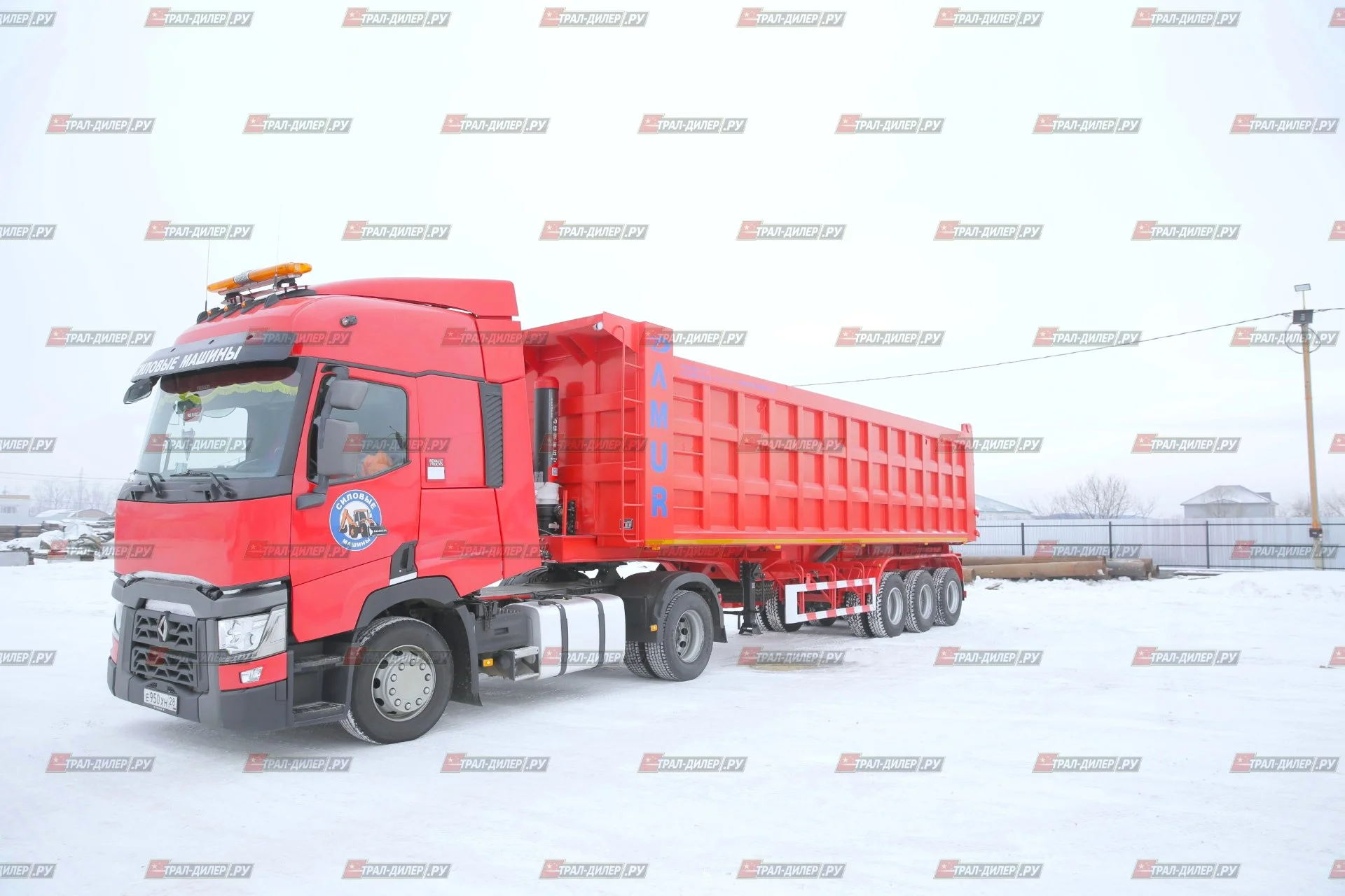 Полуприцеп самосвальный AMUR LYR9600ZX С ЗАДНЕЙ РАЗГРУЗКОЙ - миниатюра 2