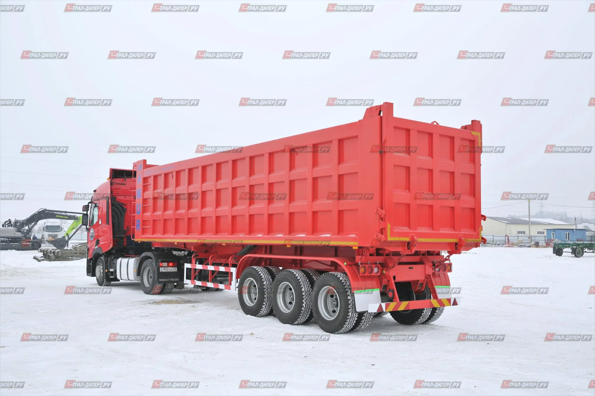 Полуприцеп самосвальный AMUR LYR9600ZX С ЗАДНЕЙ РАЗГРУЗКОЙ - миниатюра 5
