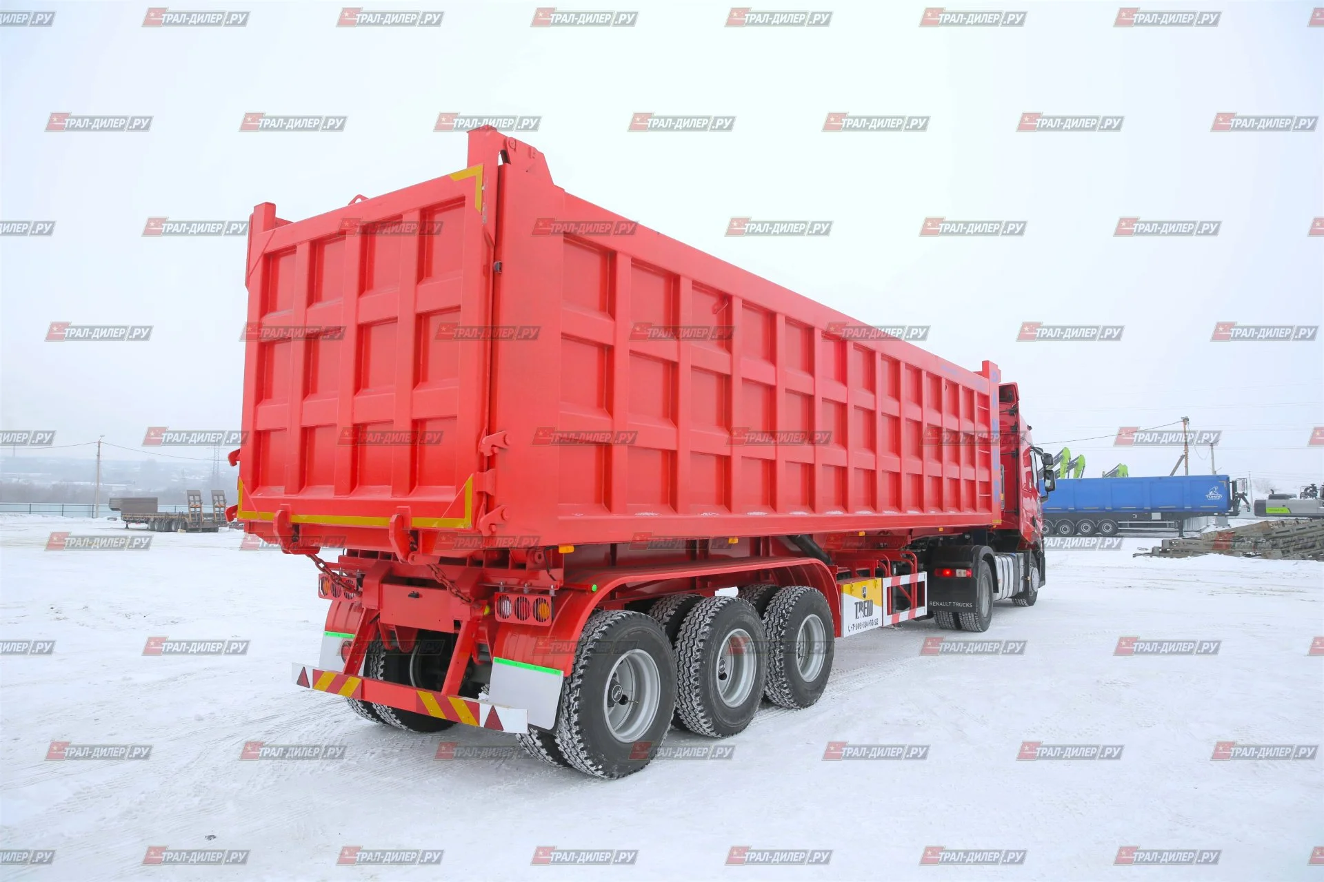Полуприцеп самосвальный AMUR LYR9600ZX С ЗАДНЕЙ РАЗГРУЗКОЙ - миниатюра 8