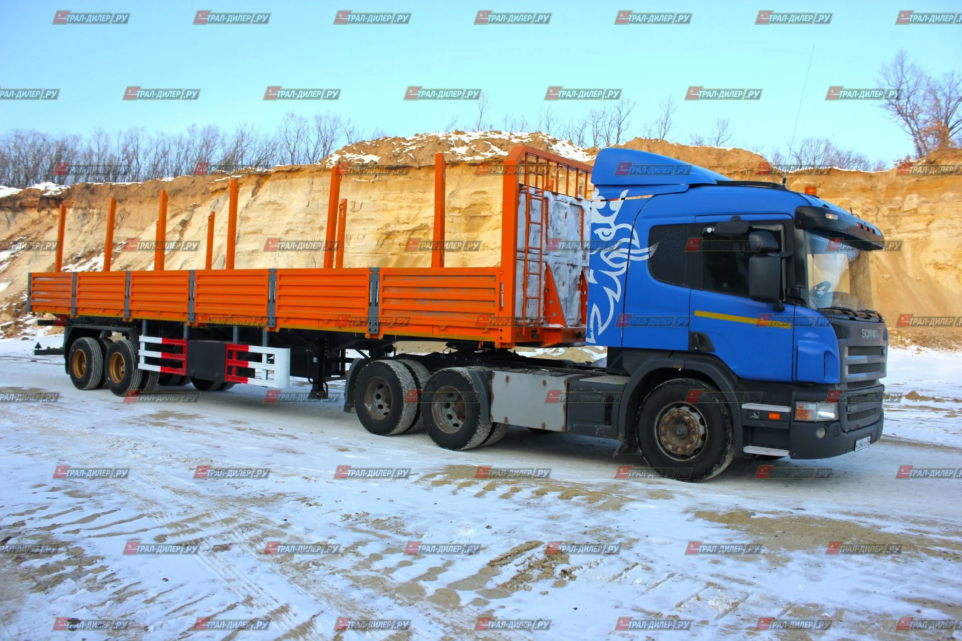 В наличии! Бортовой полуприцеп AMUR LYR9500JSR 13,3 м - миниатюра 2