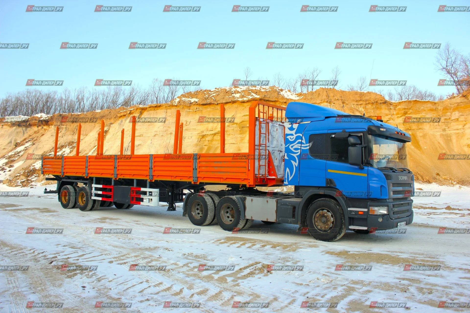 В наличии! Бортовой полуприцеп AMUR LYR9500JSR 13,3 м - миниатюра 3