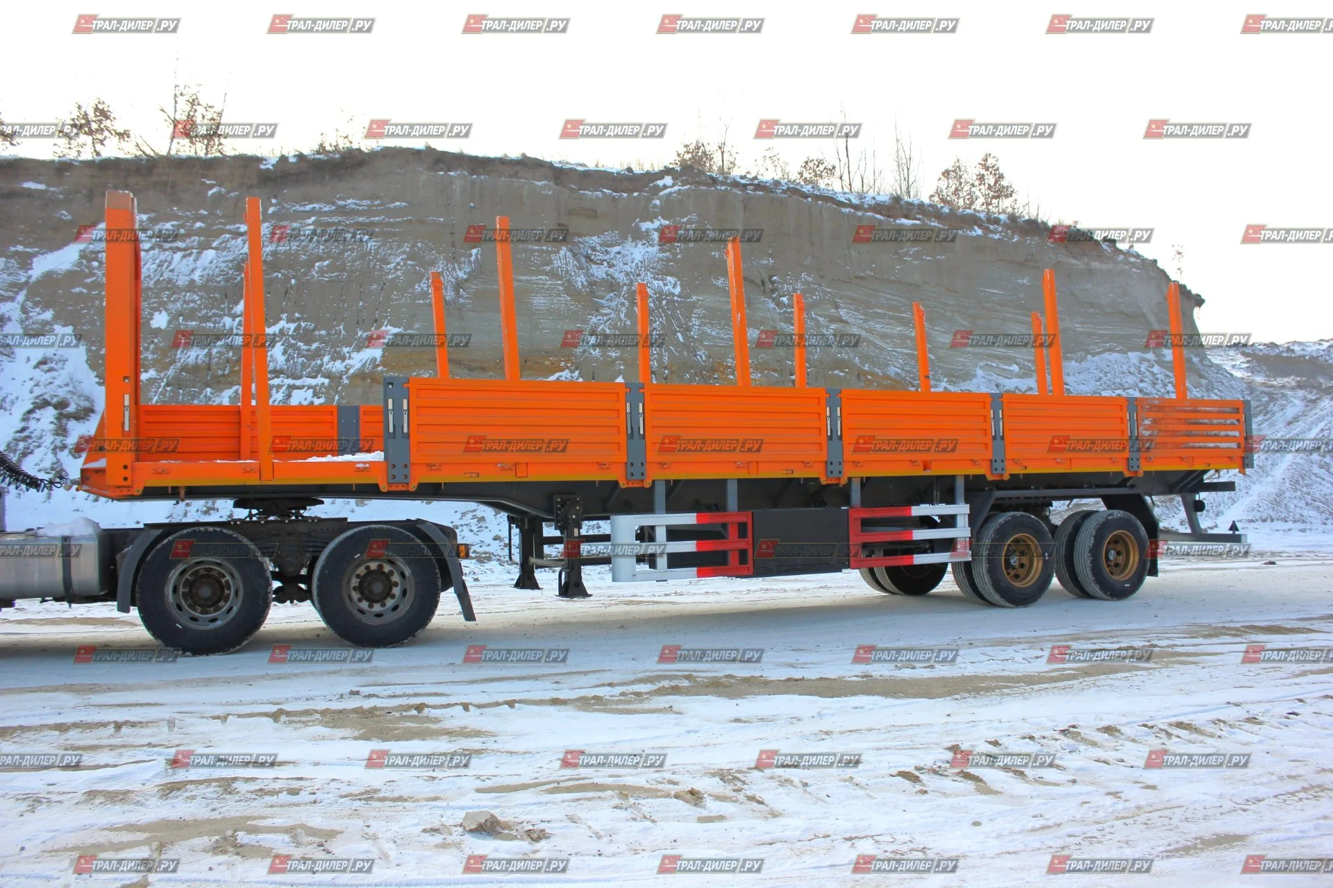 В наличии! Бортовой полуприцеп AMUR LYR9500JSR 13,3 м - миниатюра 4