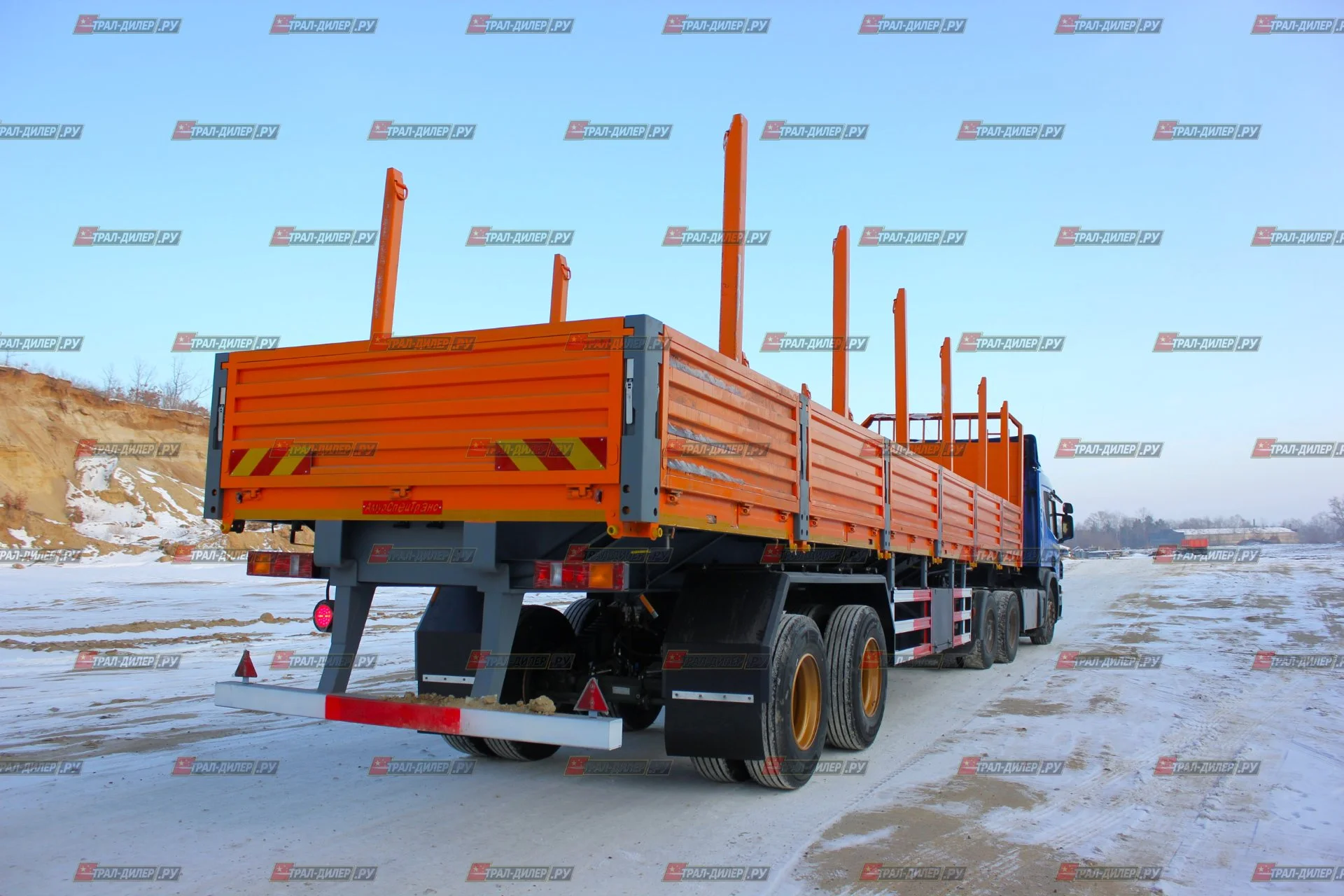 В наличии! Бортовой полуприцеп AMUR LYR9500JSR 13,3 м - миниатюра 5