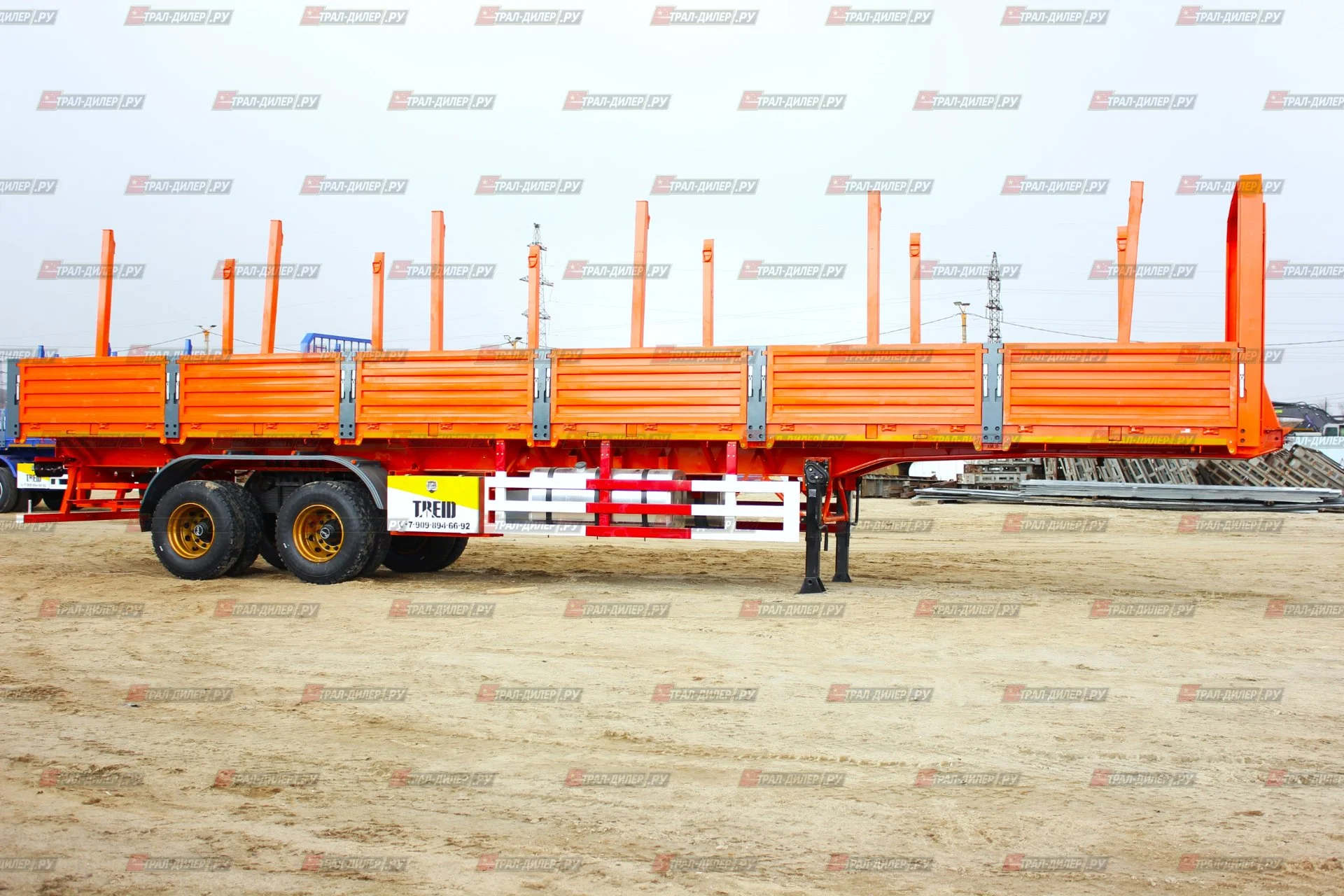 В наличии! Бортовой полуприцеп AMUR LYR9500JSR 13,3 м - миниатюра 2