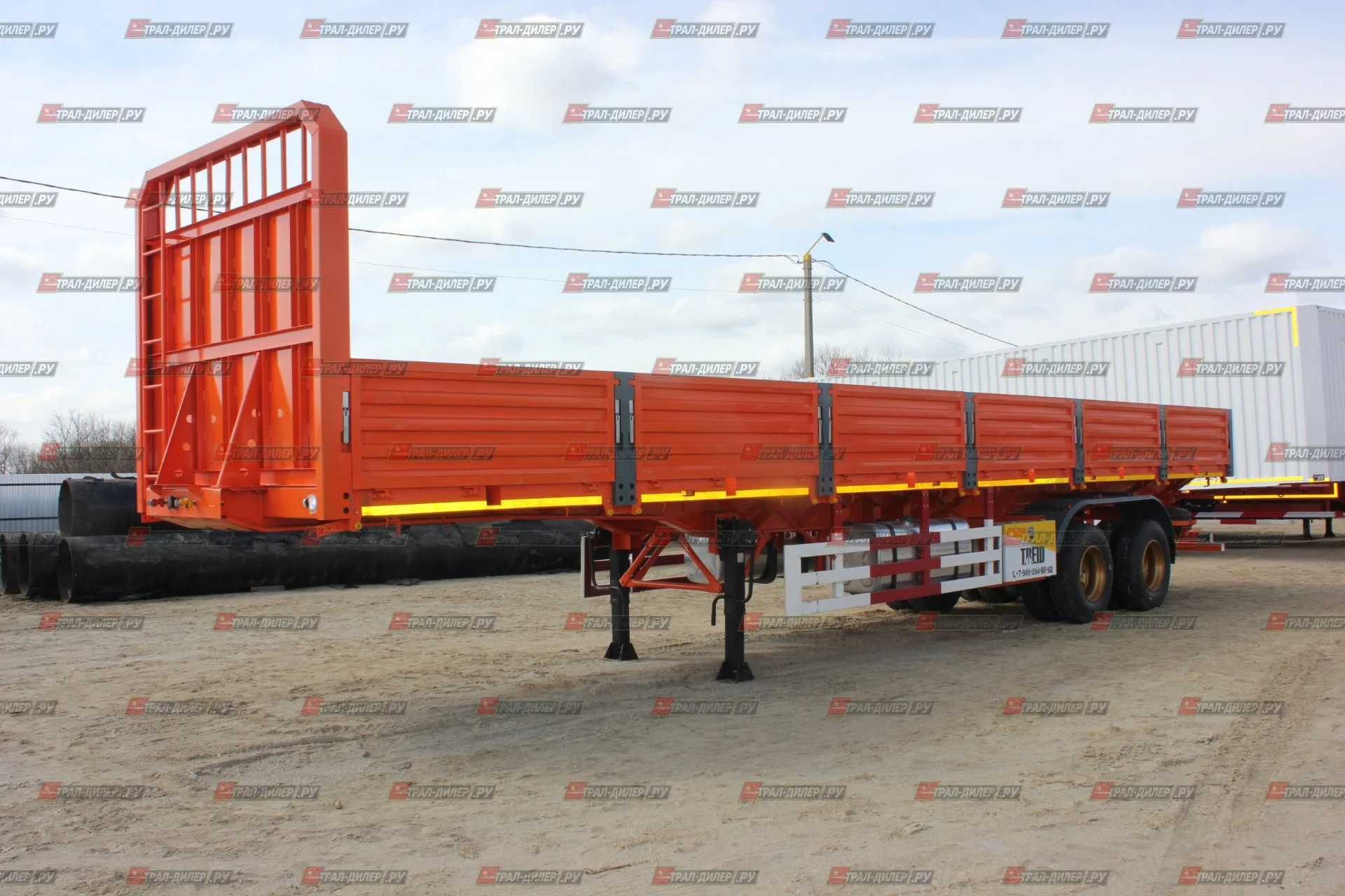 В наличии! Бортовой полуприцеп AMUR LYR9500JSR 13,3 м - миниатюра 4