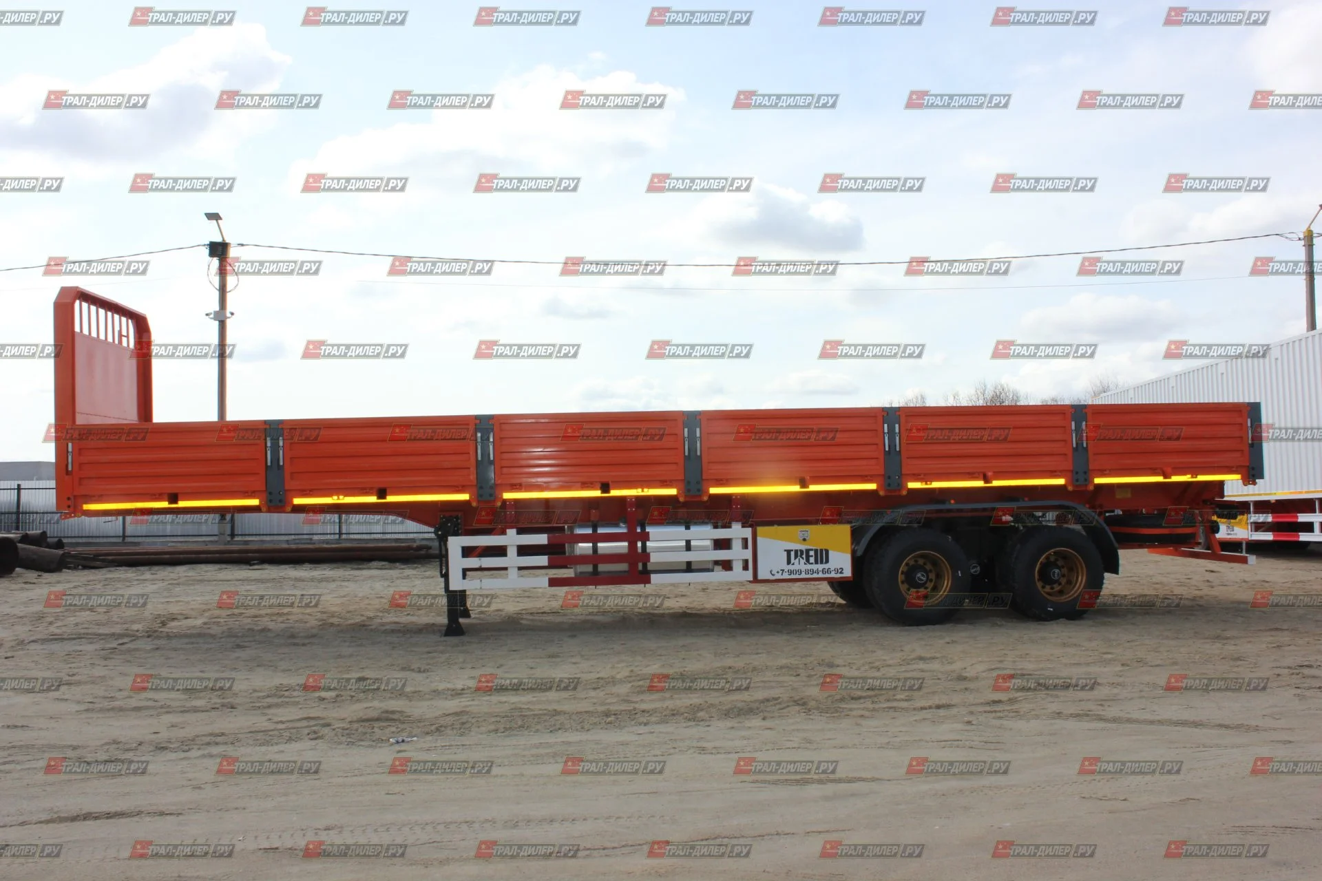 В наличии! Бортовой полуприцеп AMUR LYR9500JSR 13,3 м - миниатюра 5