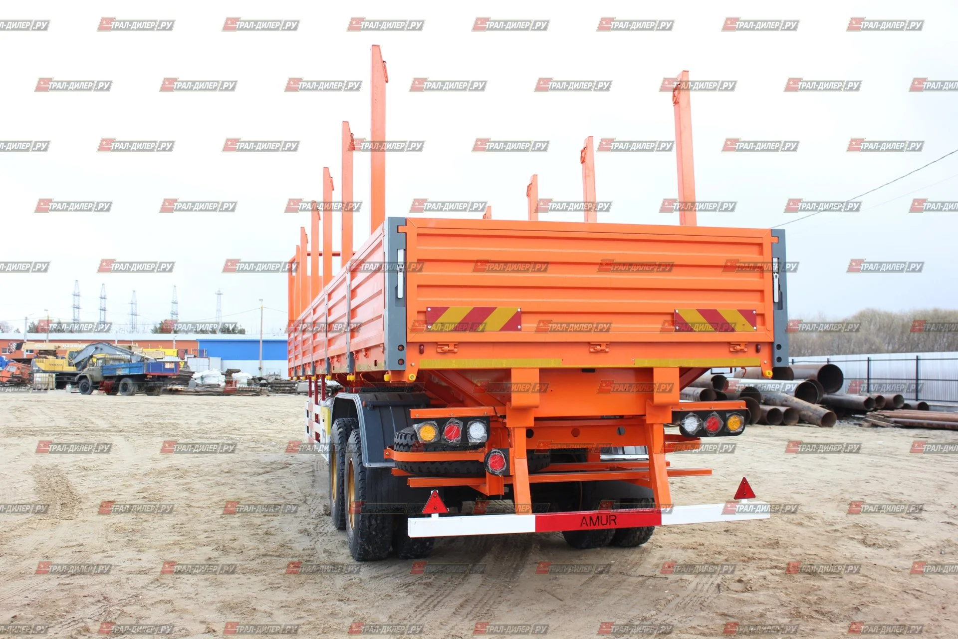 В наличии! Бортовой полуприцеп AMUR LYR9500JSR 13,3 м - миниатюра 9