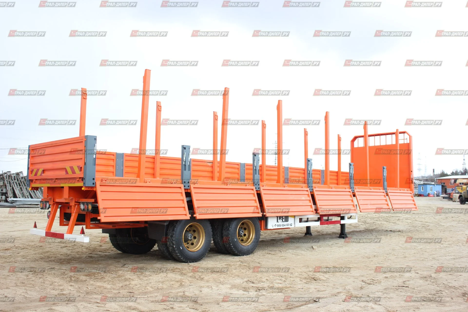 В наличии! Бортовой полуприцеп AMUR LYR9500JSR 13,3 м - миниатюра 39