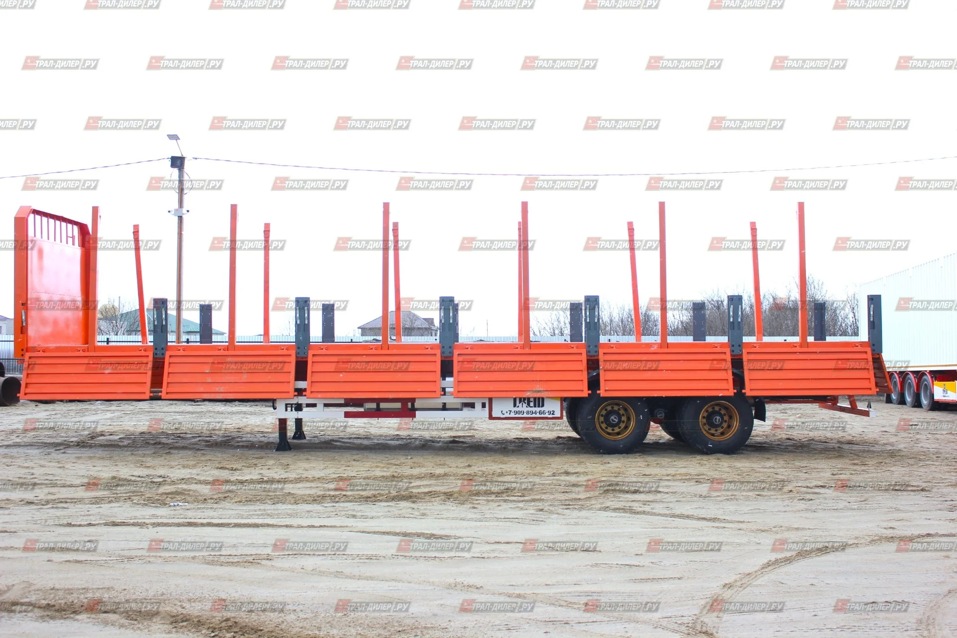 В наличии! Бортовой полуприцеп AMUR LYR9500JSR 13,3 м - миниатюра 44