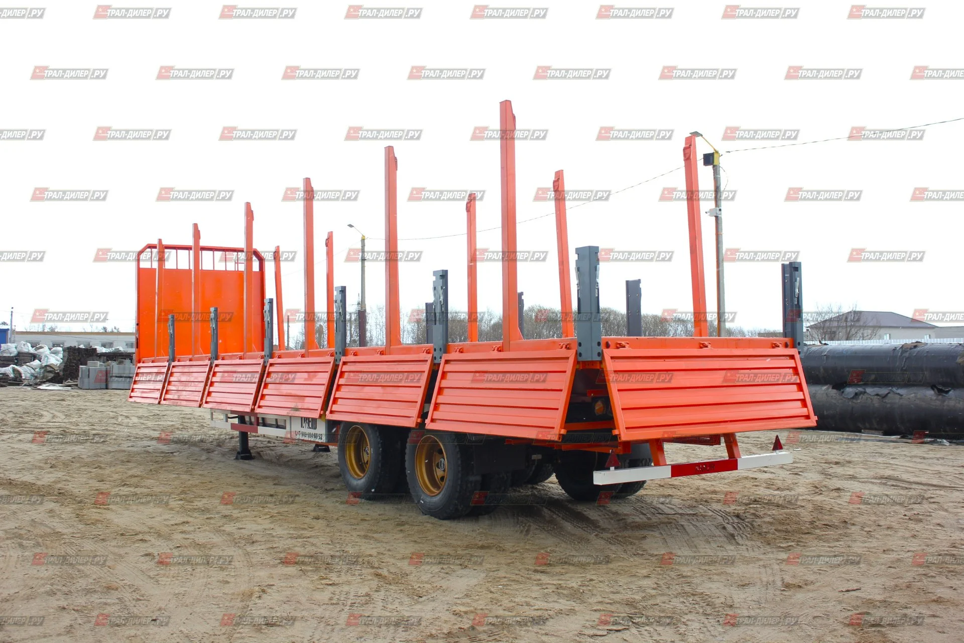 В наличии! Бортовой полуприцеп AMUR LYR9500JSR 13,3 м - миниатюра 45