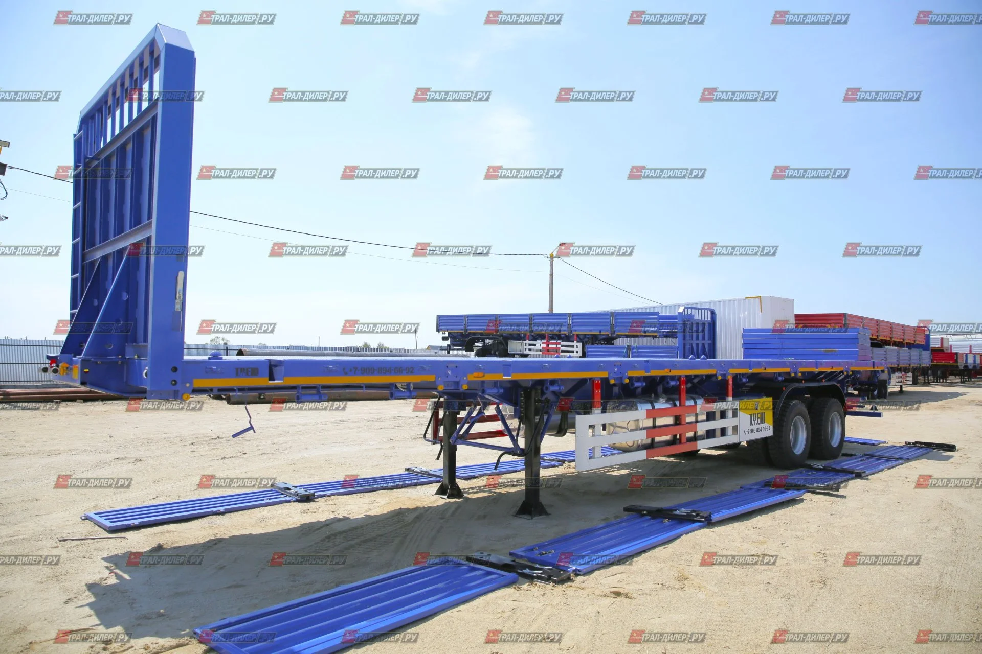 В наличии! Полуприцеп бортовой Amur LYR9500JSR 14 м - миниатюра 19