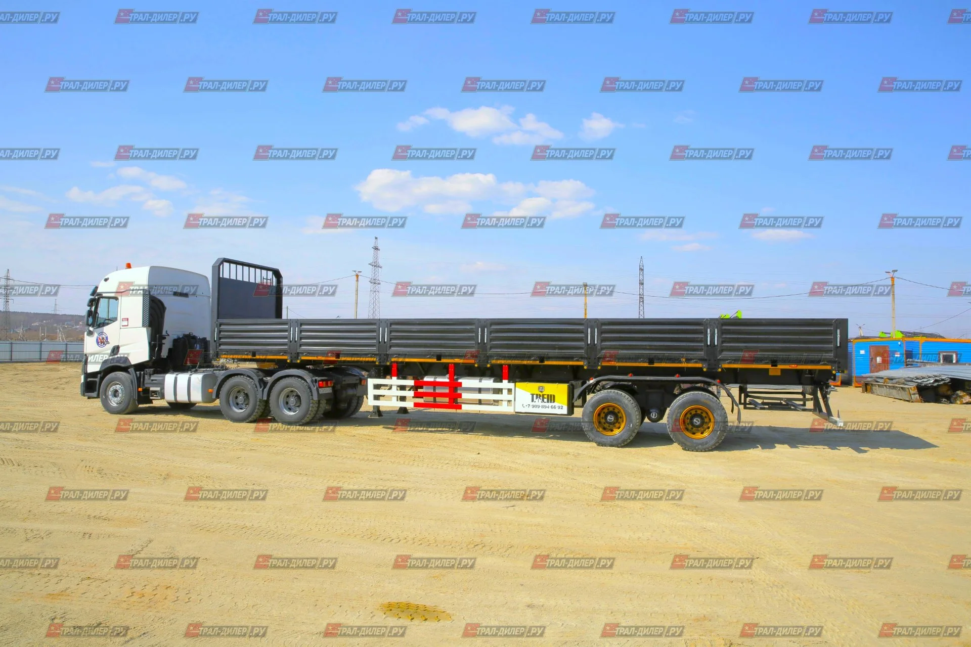 В наличии! Полуприцеп бортовой Amur LYR9500JSR - изображение 1