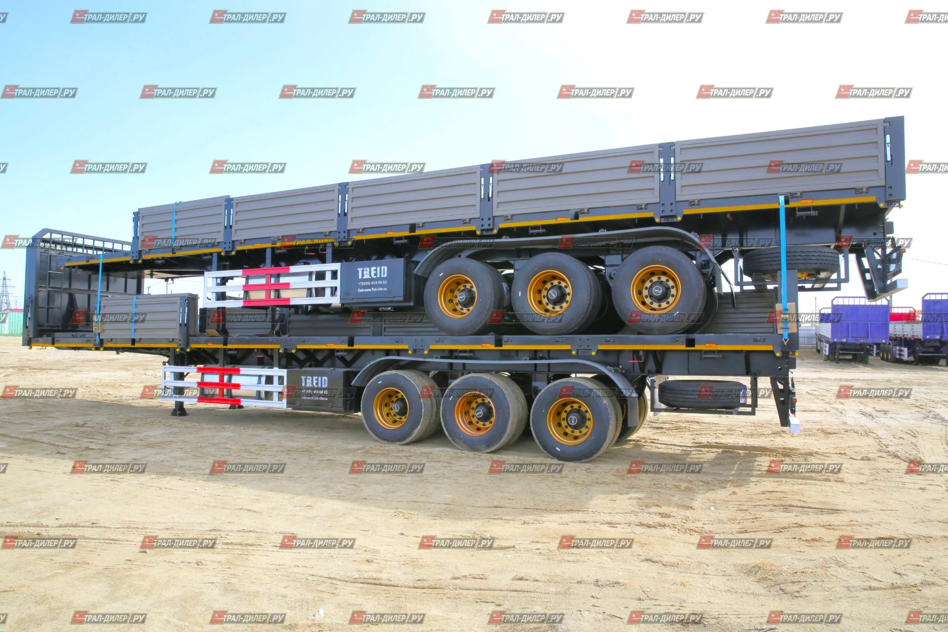 Бортовой полуприцеп Amur LYR9600JS 14,5 м 60 т - миниатюра 3