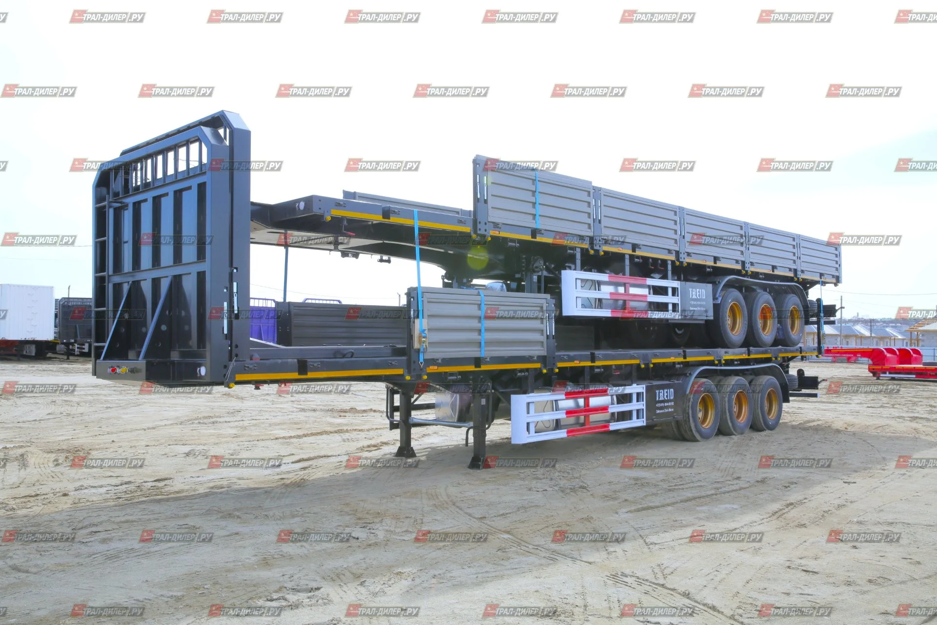 Бортовой полуприцеп Amur LYR9600JS 14,5 м 60 т - миниатюра 4