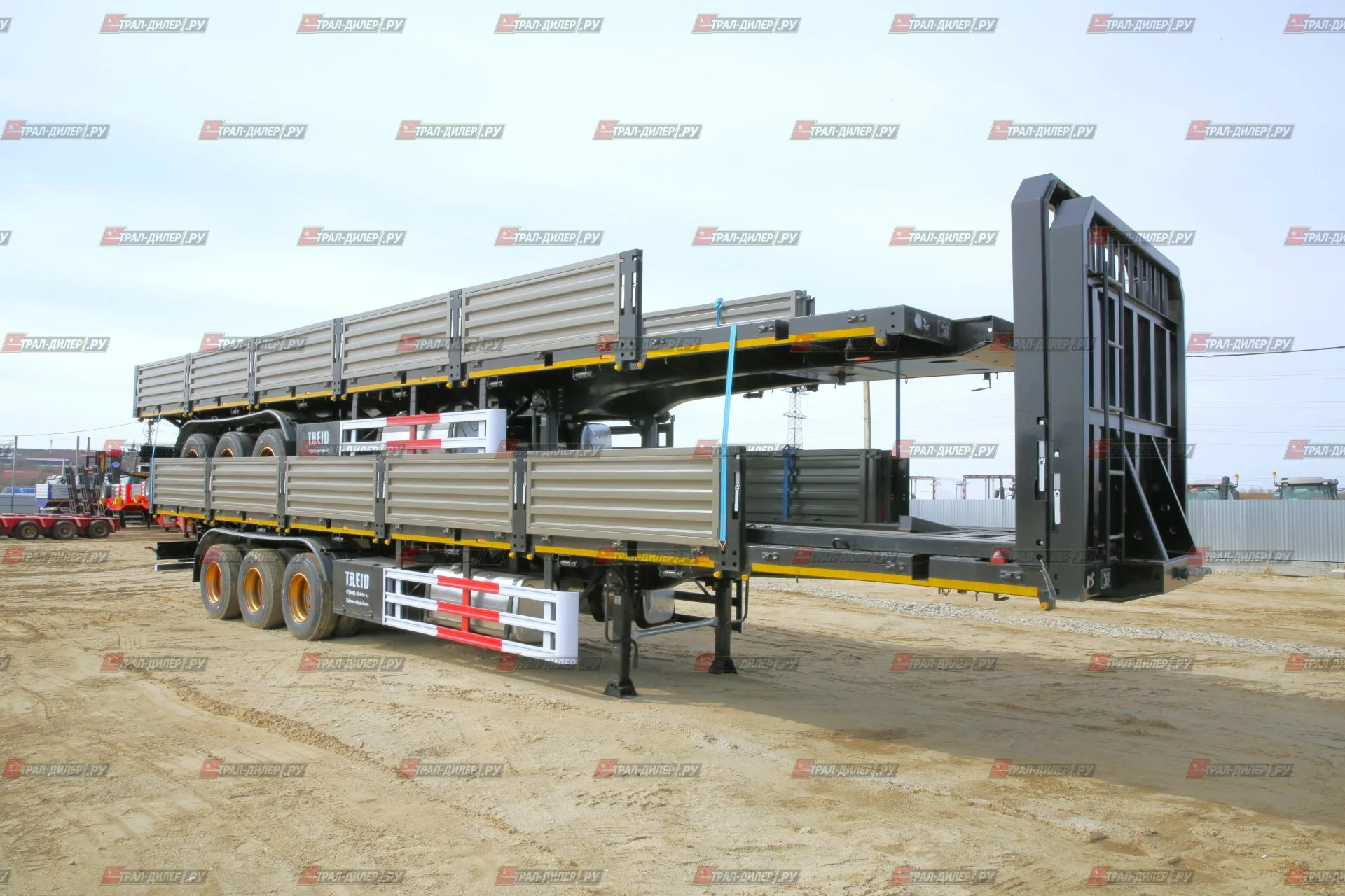 Бортовой полуприцеп Amur LYR9600JS 14,5 м 60 т - миниатюра 6