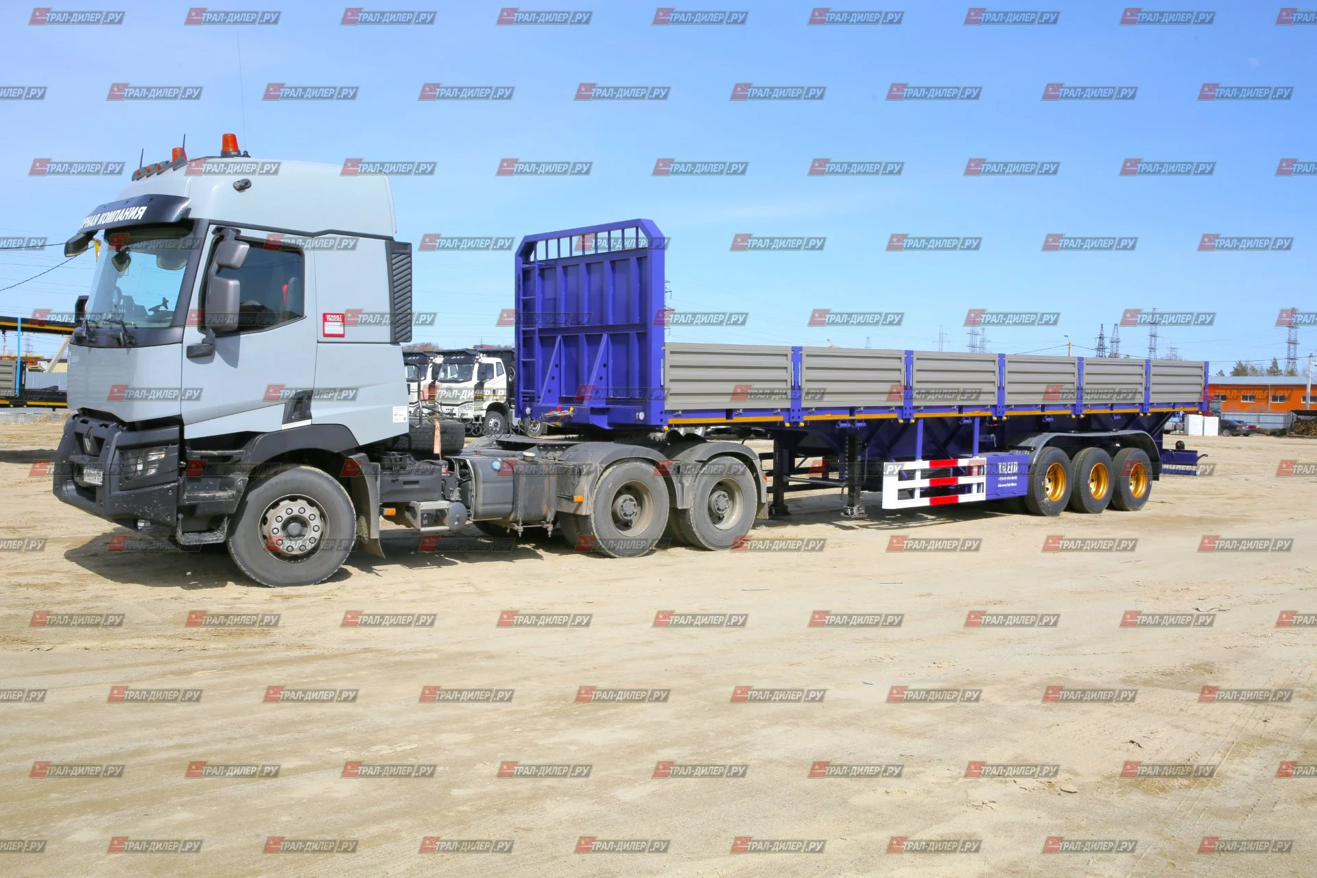 Полуприцеп бортовой Amur LYR9600JS 13,3 м, дисковые тормоза