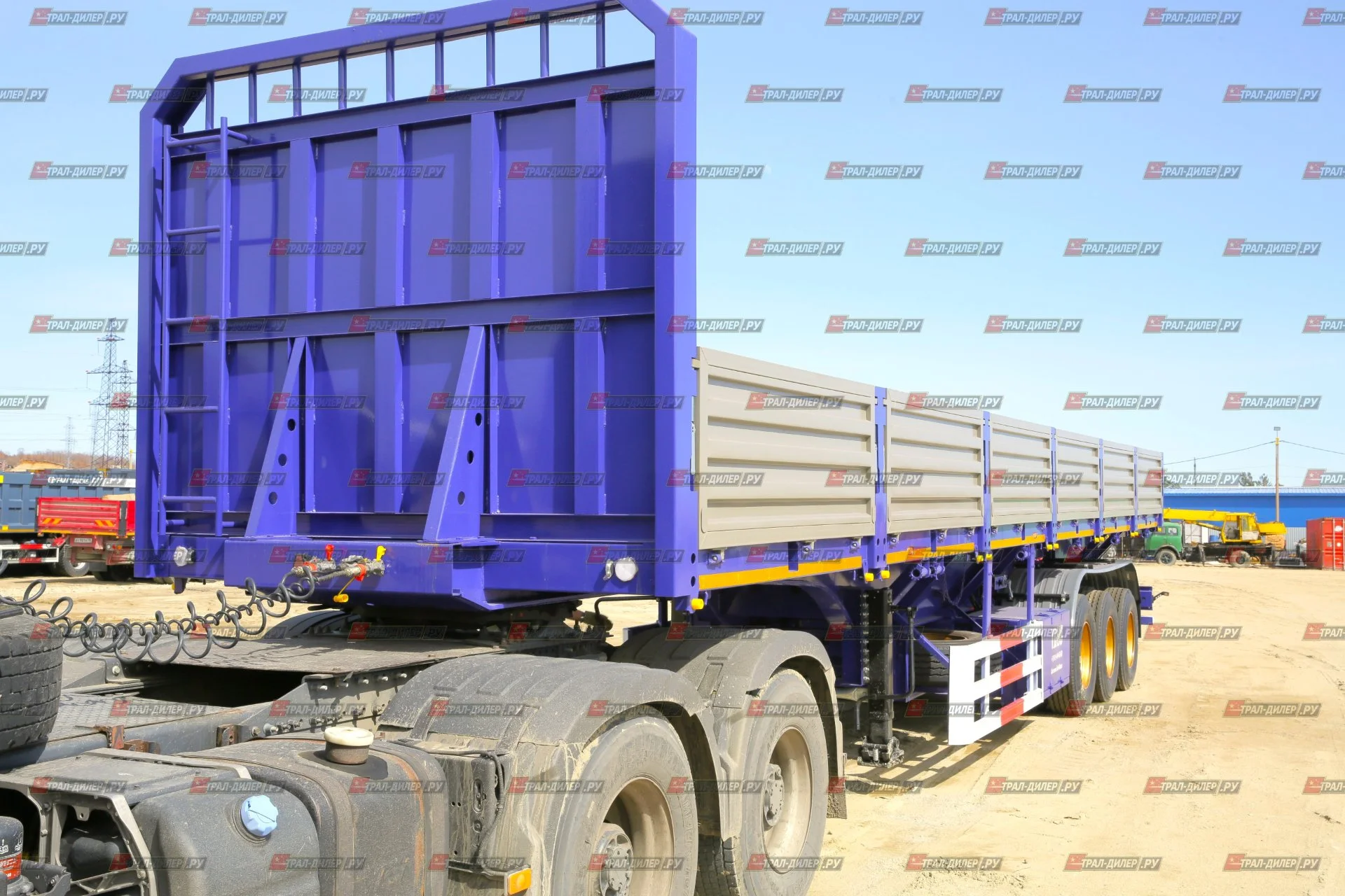 Полуприцеп бортовой Amur LYR9600JS 13,3 м, дисковые тормоза - миниатюра 2