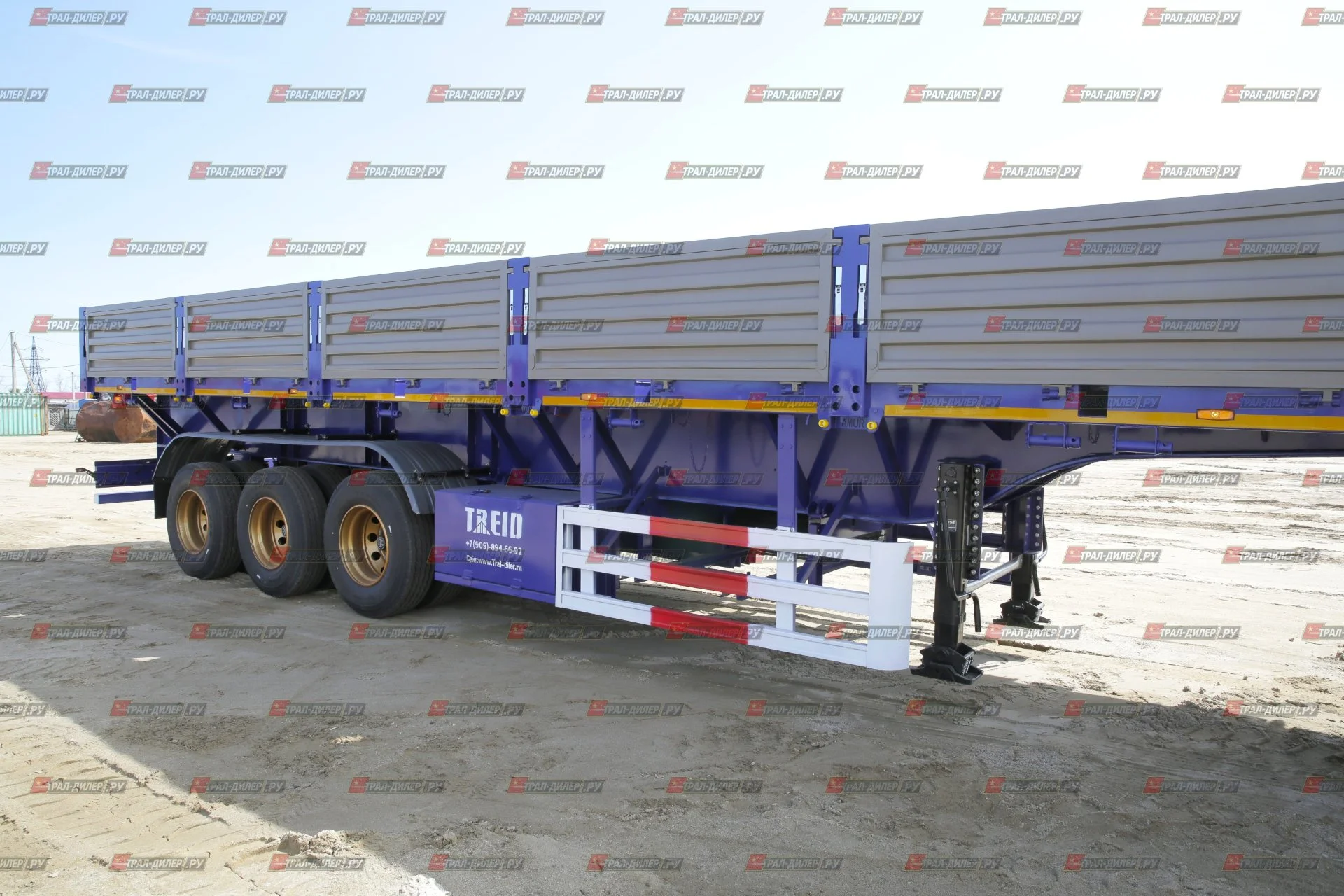 Полуприцеп бортовой Amur LYR9600JS 13,3 м, дисковые тормоза - миниатюра 18