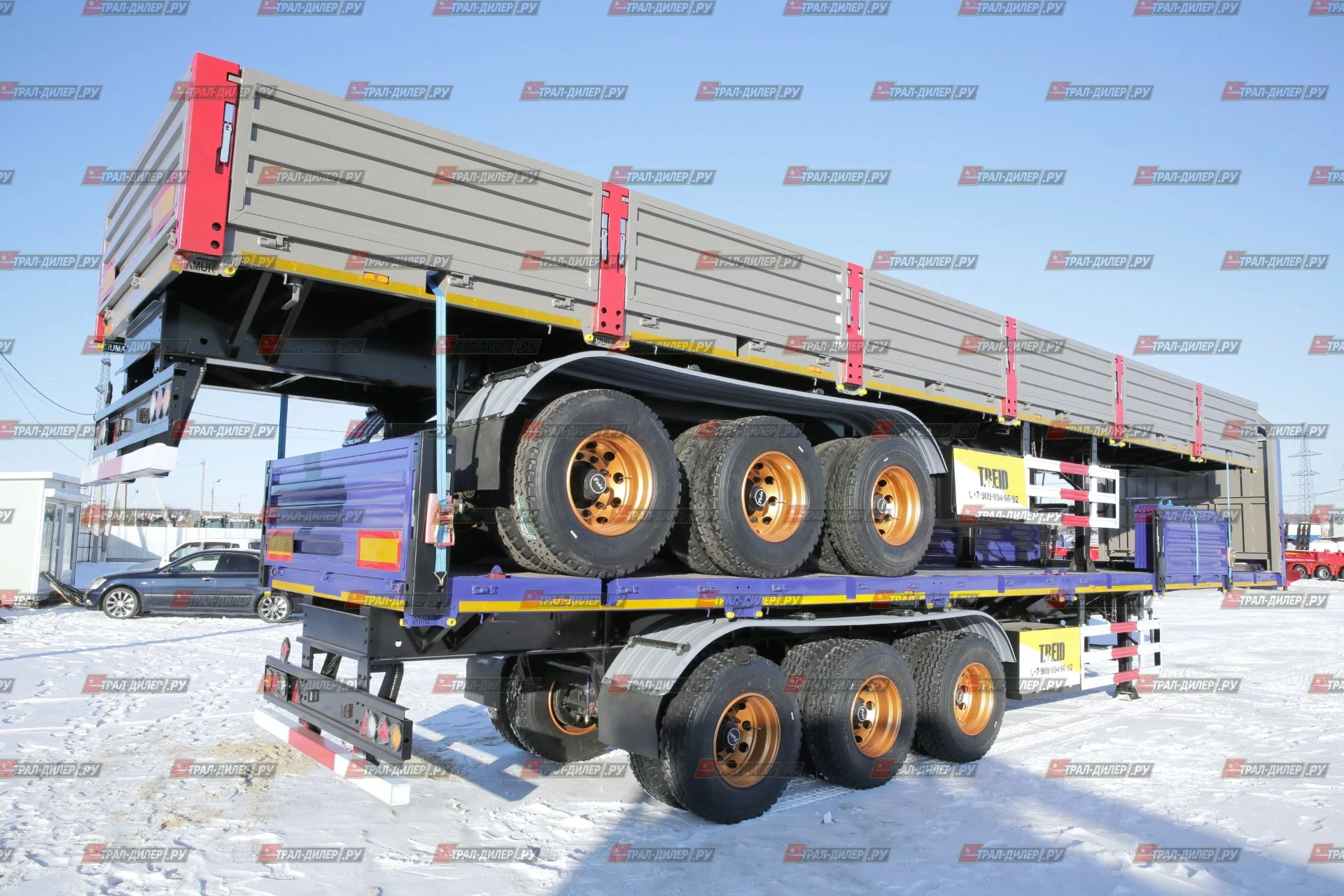 Полуприцеп бортовой Amur LYR9600JS - миниатюра 17