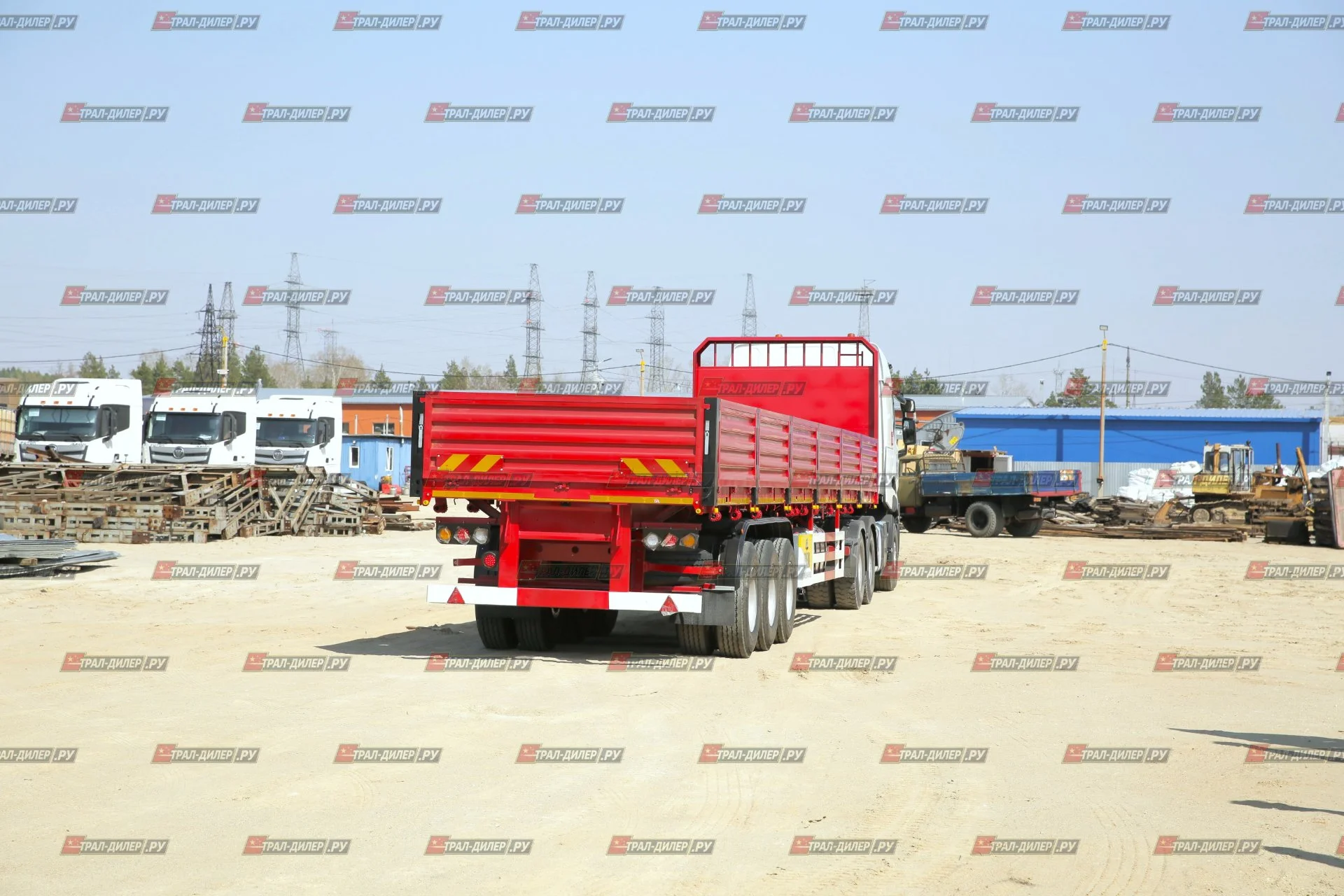 Полуприцеп бортовой Amur LYR9600JS 14,5 м 60 т - миниатюра 2