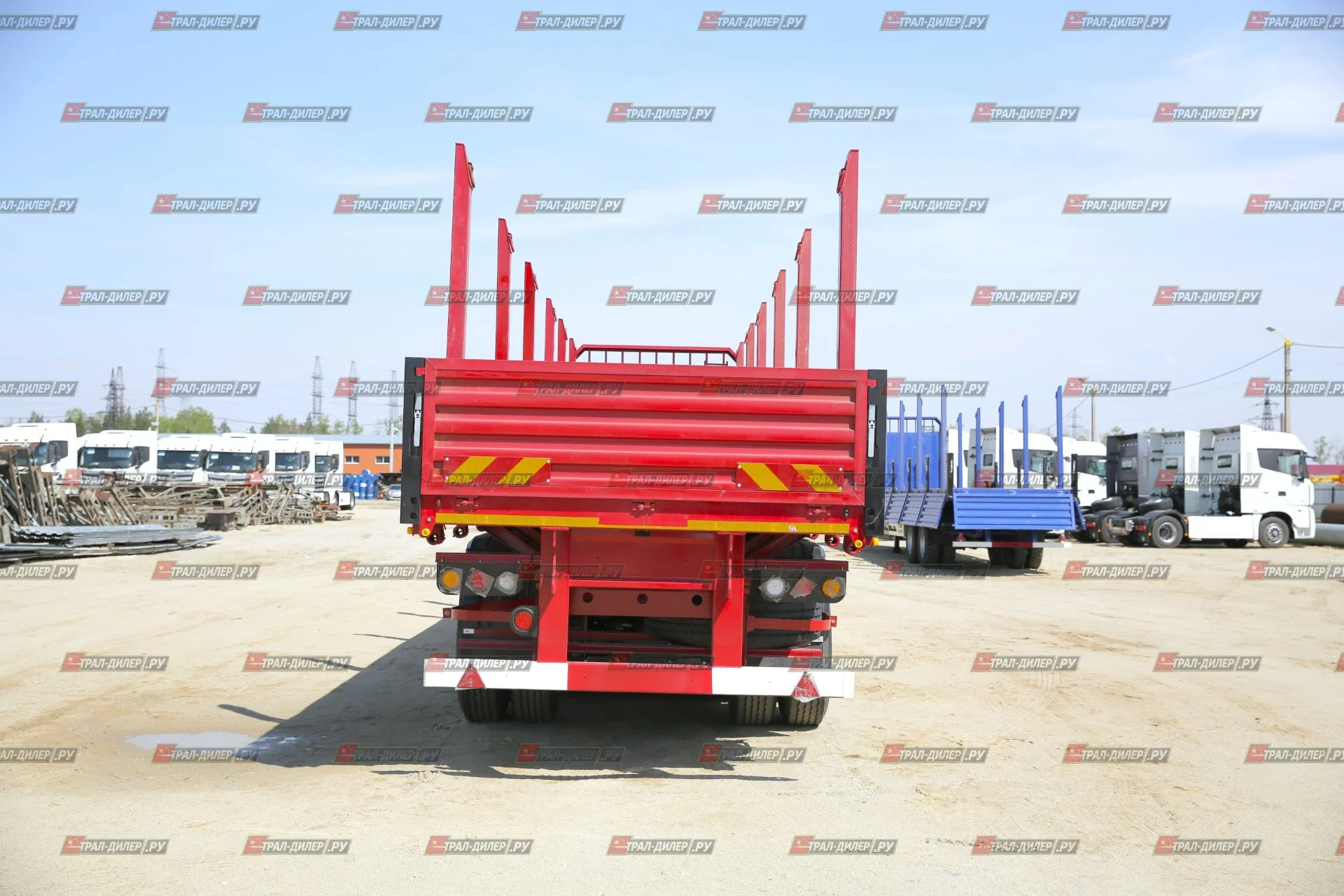 Полуприцеп бортовой Amur LYR9600JS 14,5 м 60 т - миниатюра 7