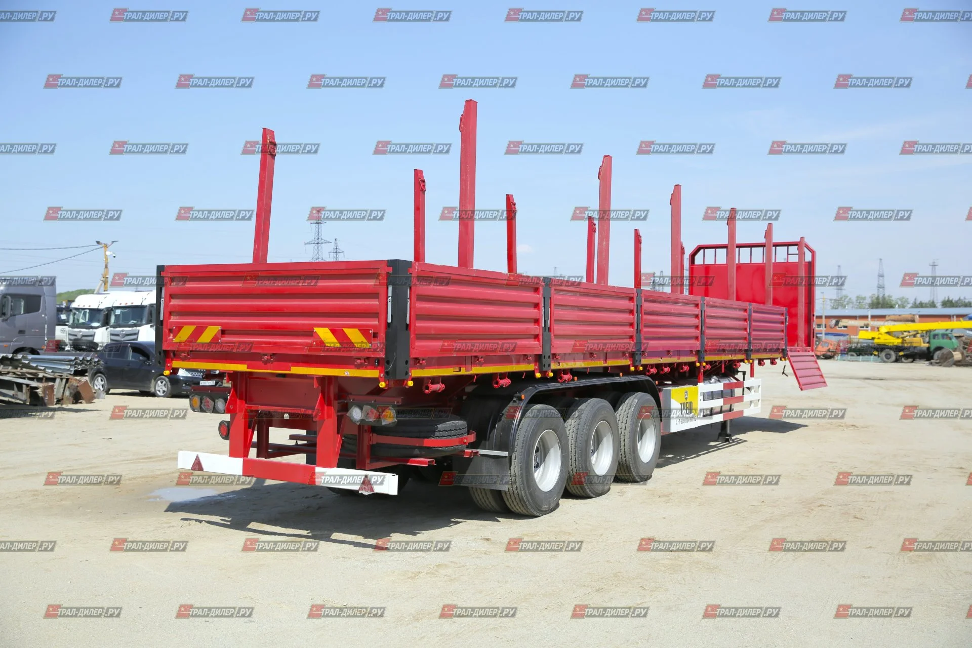 Полуприцеп бортовой Amur LYR9600JS 14,5 м 60 т - миниатюра 8