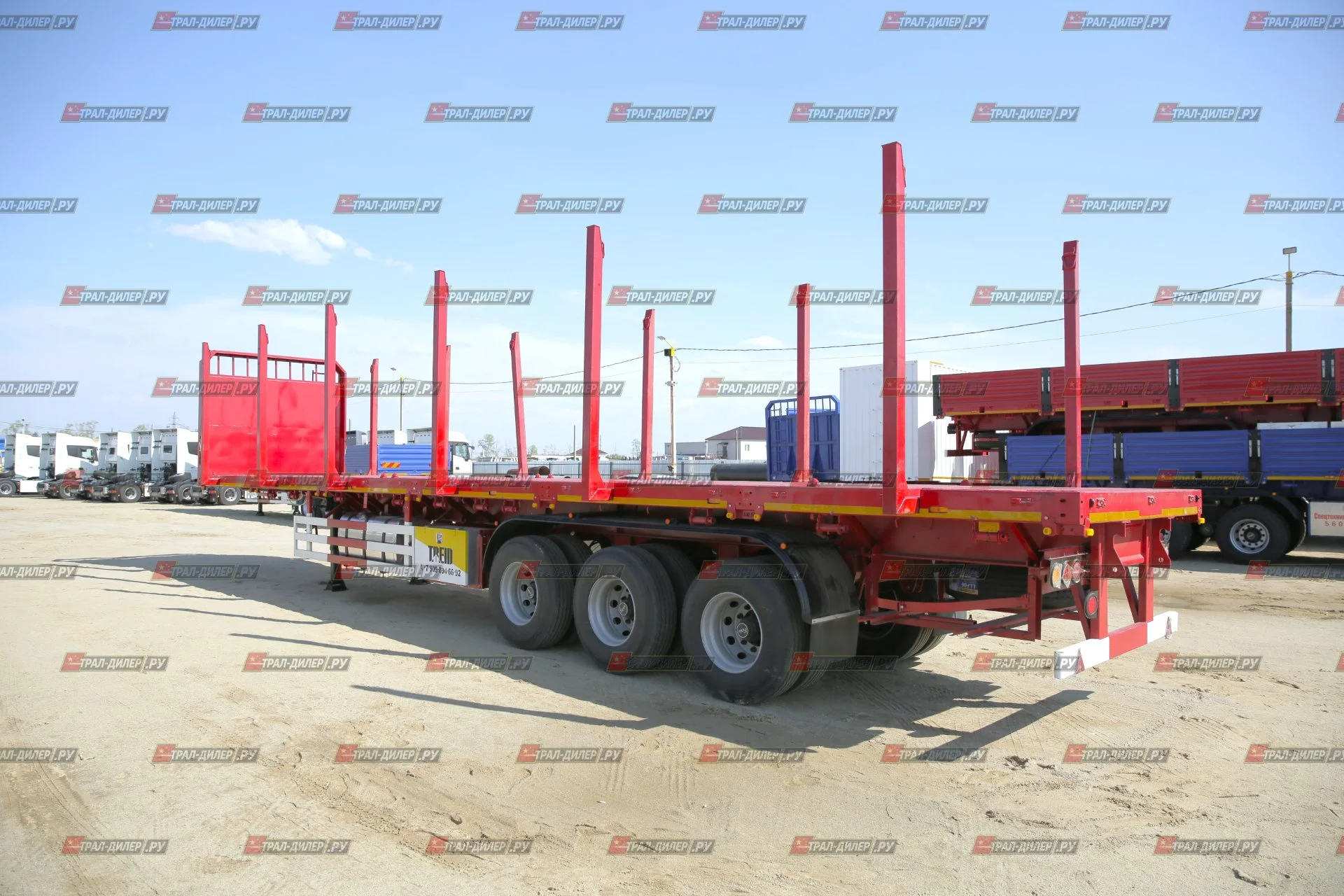 Полуприцеп бортовой Amur LYR9600JS 14,5 м 60 т - миниатюра 17