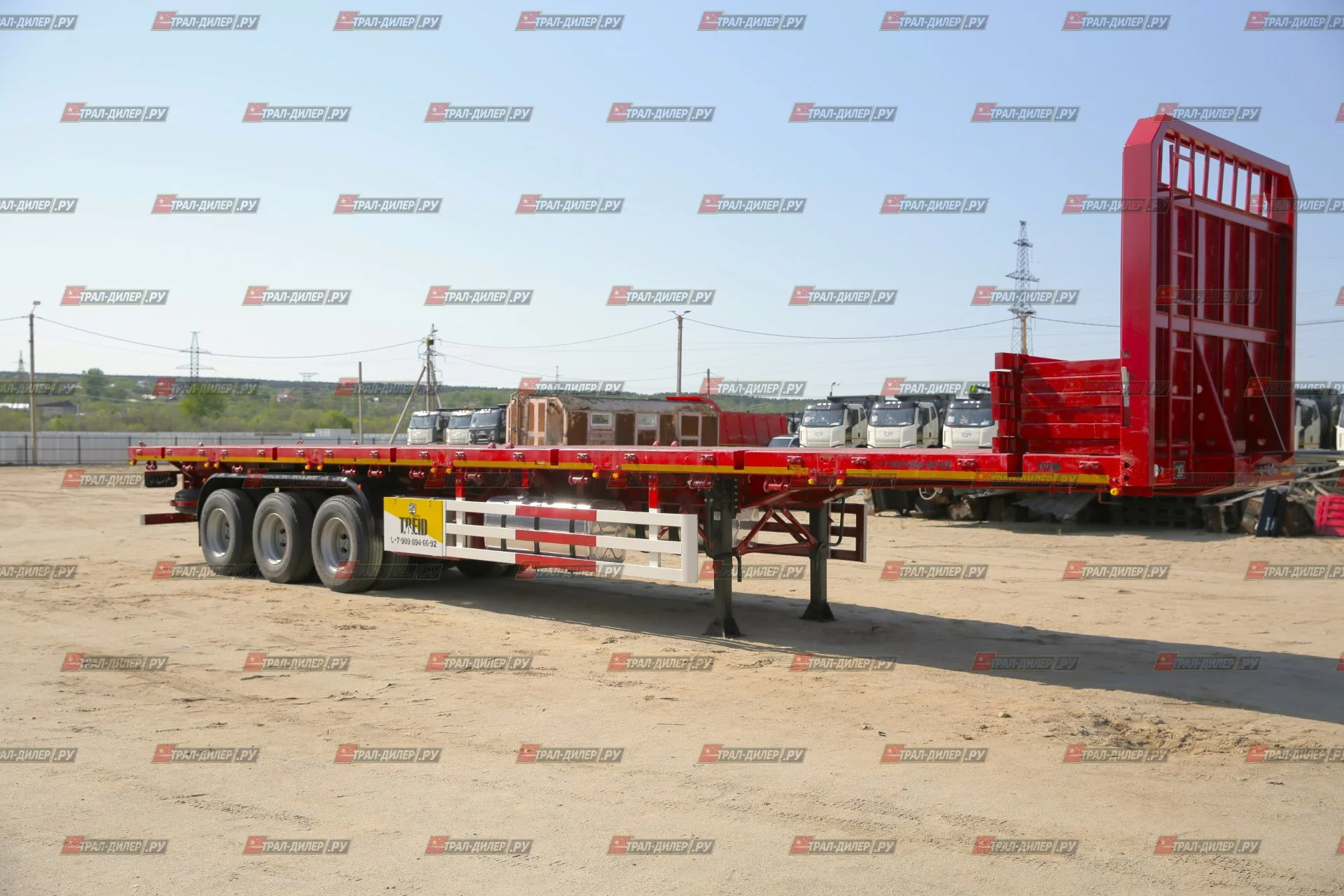 Полуприцеп бортовой Amur LYR9600JS 14,5 м 60 т - миниатюра 23