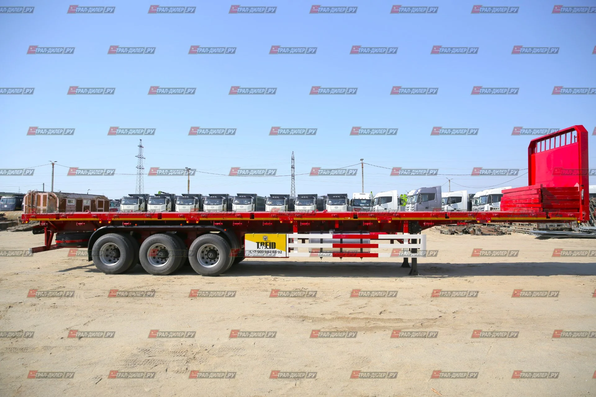 Полуприцеп бортовой Amur LYR9600JS 14,5 м 60 т - миниатюра 24
