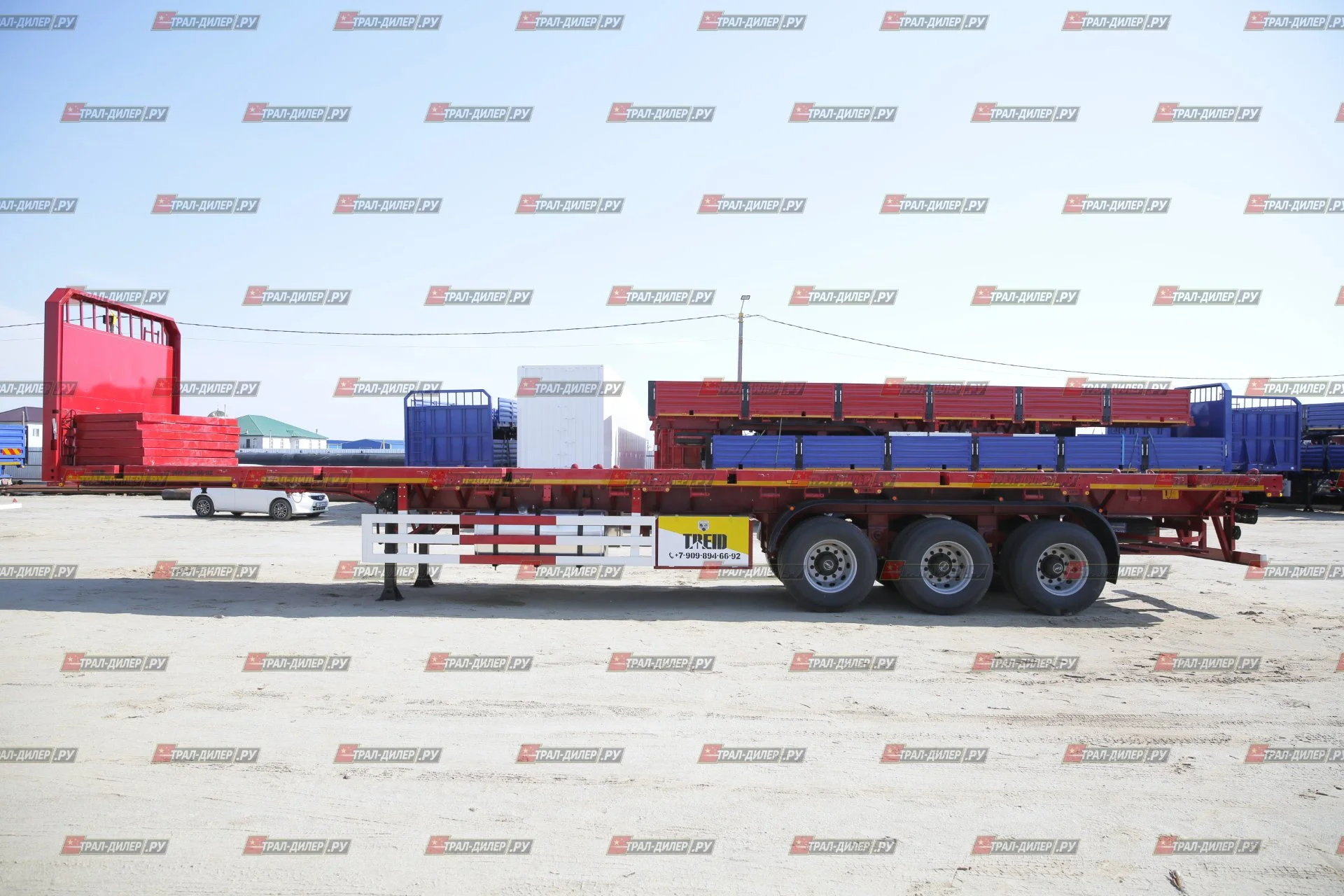 Полуприцеп бортовой Amur LYR9600JS 14,5 м 60 т - миниатюра 29