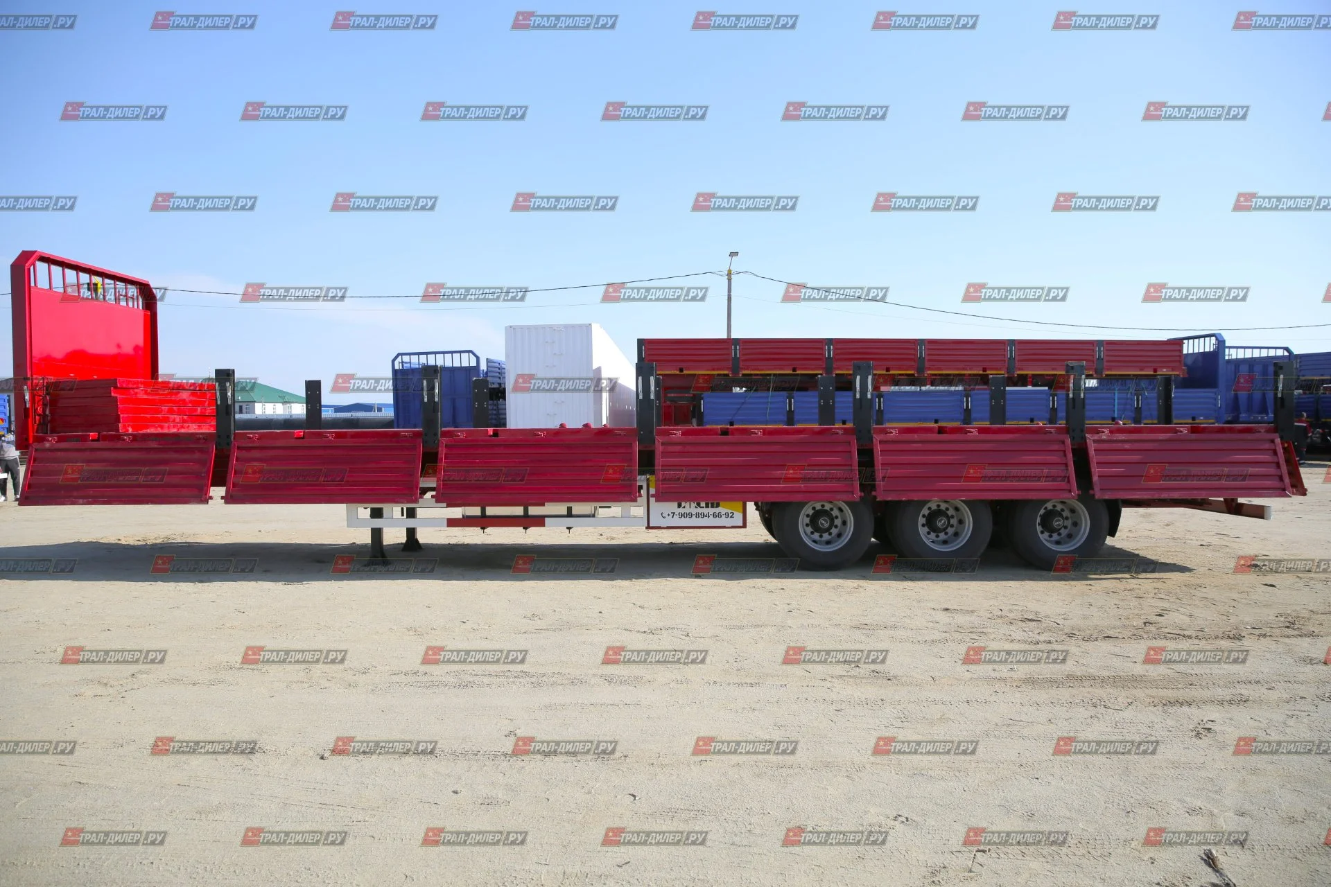 Полуприцеп бортовой Amur LYR9600JS 14,5 м 60 т - миниатюра 33