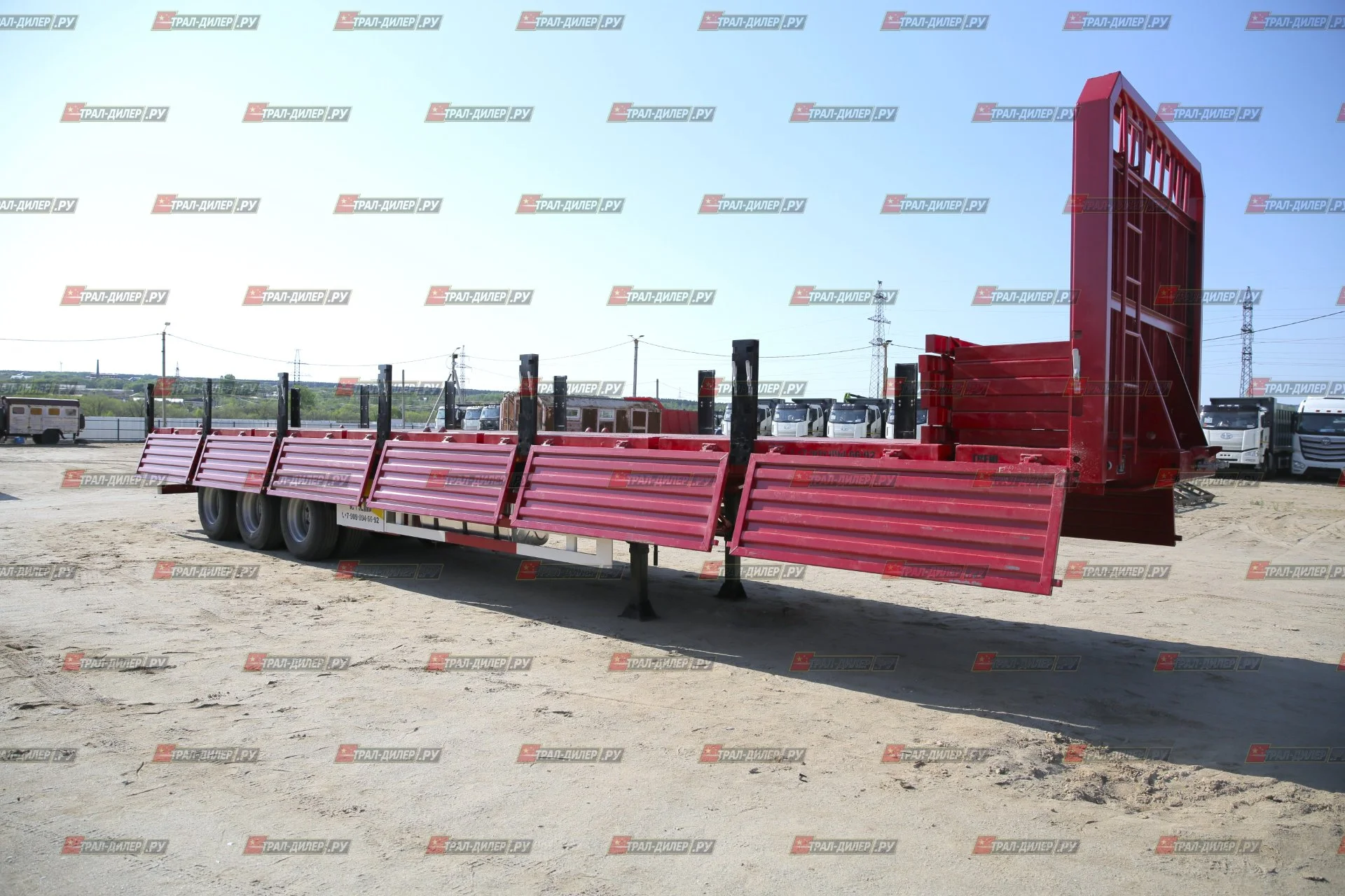 Полуприцеп бортовой Amur LYR9600JS 14,5 м 60 т - миниатюра 34