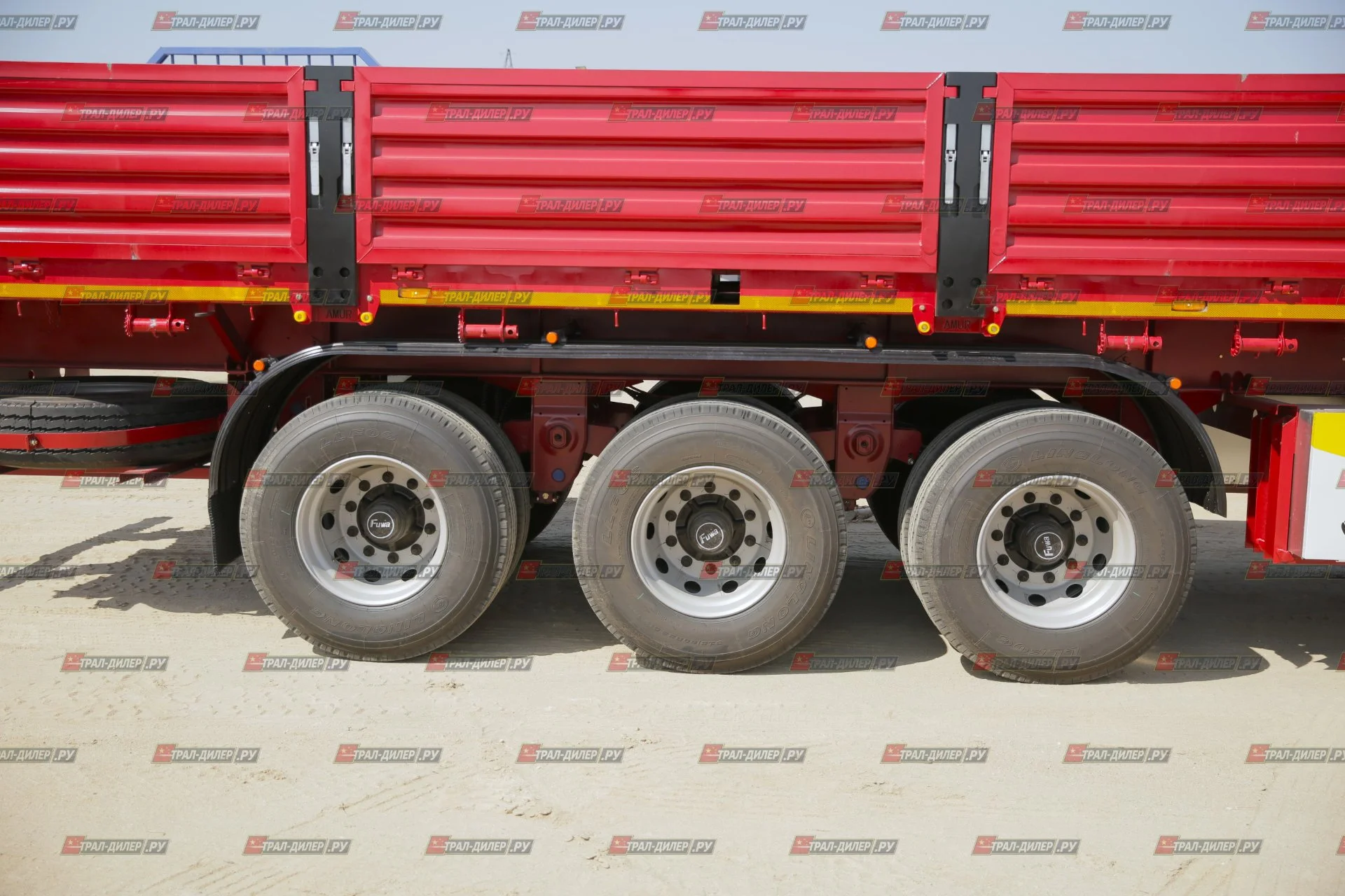Полуприцеп бортовой Amur LYR9600JS 14,5 м 60 т - миниатюра 36