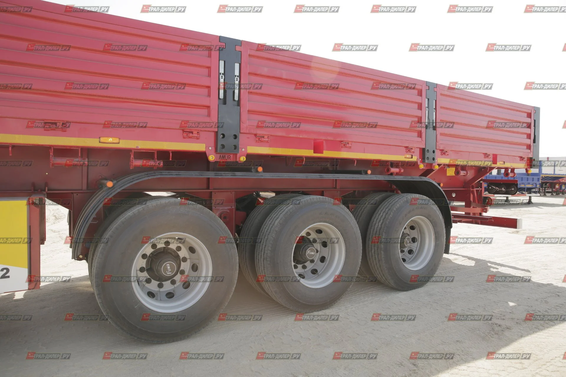 Полуприцеп бортовой Amur LYR9600JS 14,5 м 60 т - миниатюра 55