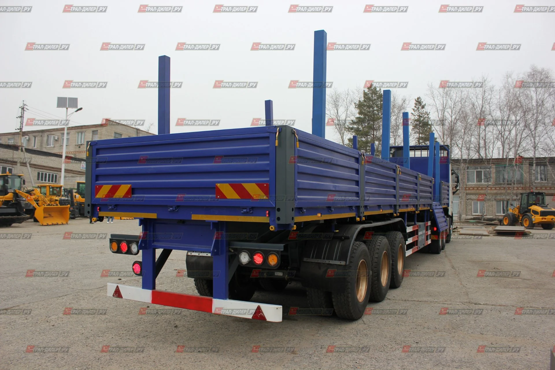 Бортовой полуприцеп LYR9600JS 60 т, 3 оси FUWA - миниатюра 17