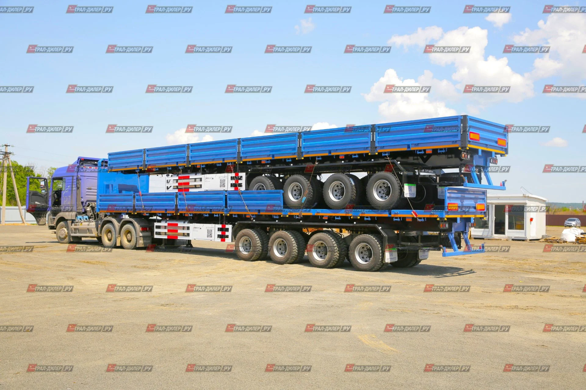 В наличии! Полуприцеп бортовой TONGYADA CTY9704LBS 16,5 м 80 т