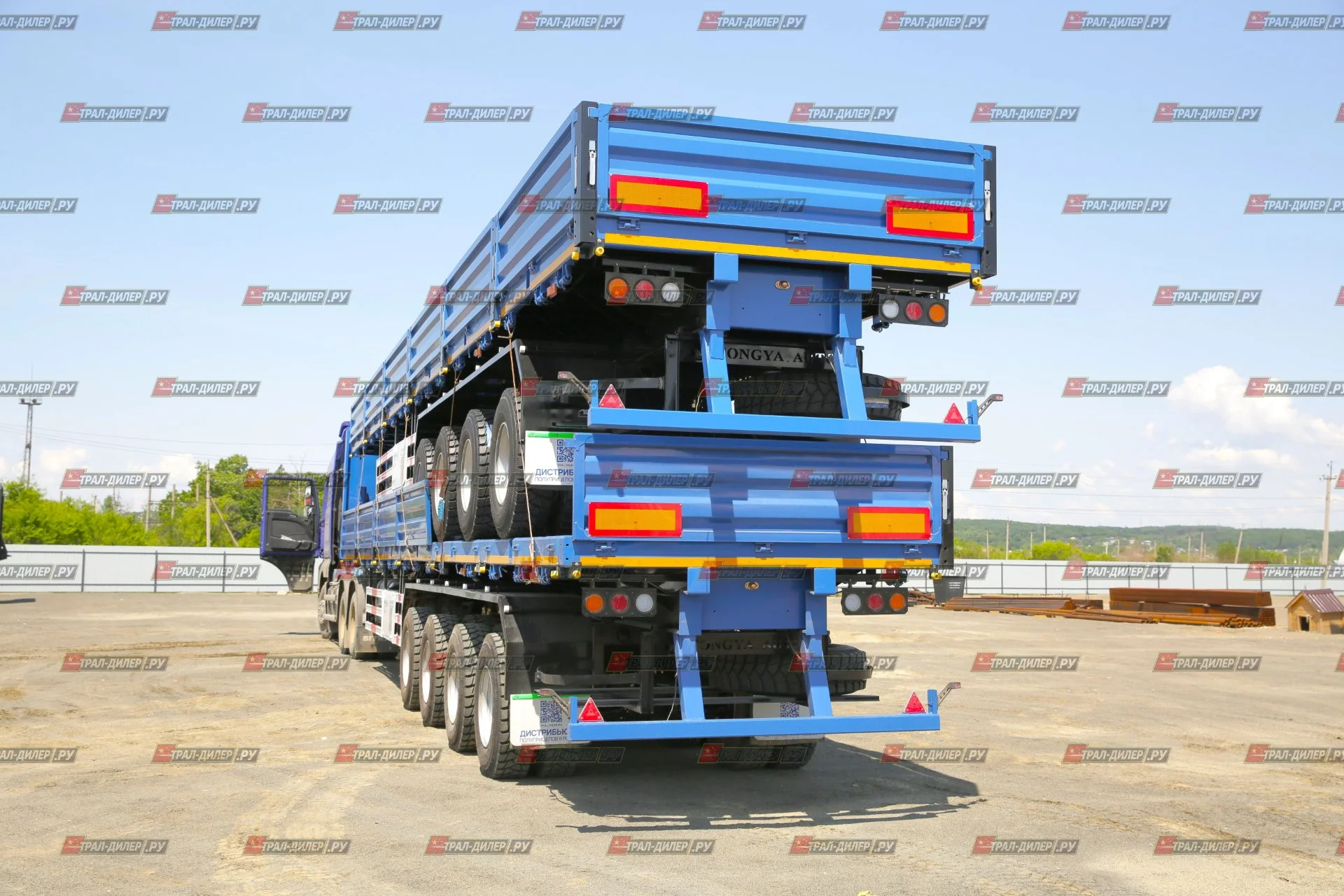 В наличии! Полуприцеп бортовой TONGYADA CTY9704LBS 16,5 м 80 т - миниатюра 2