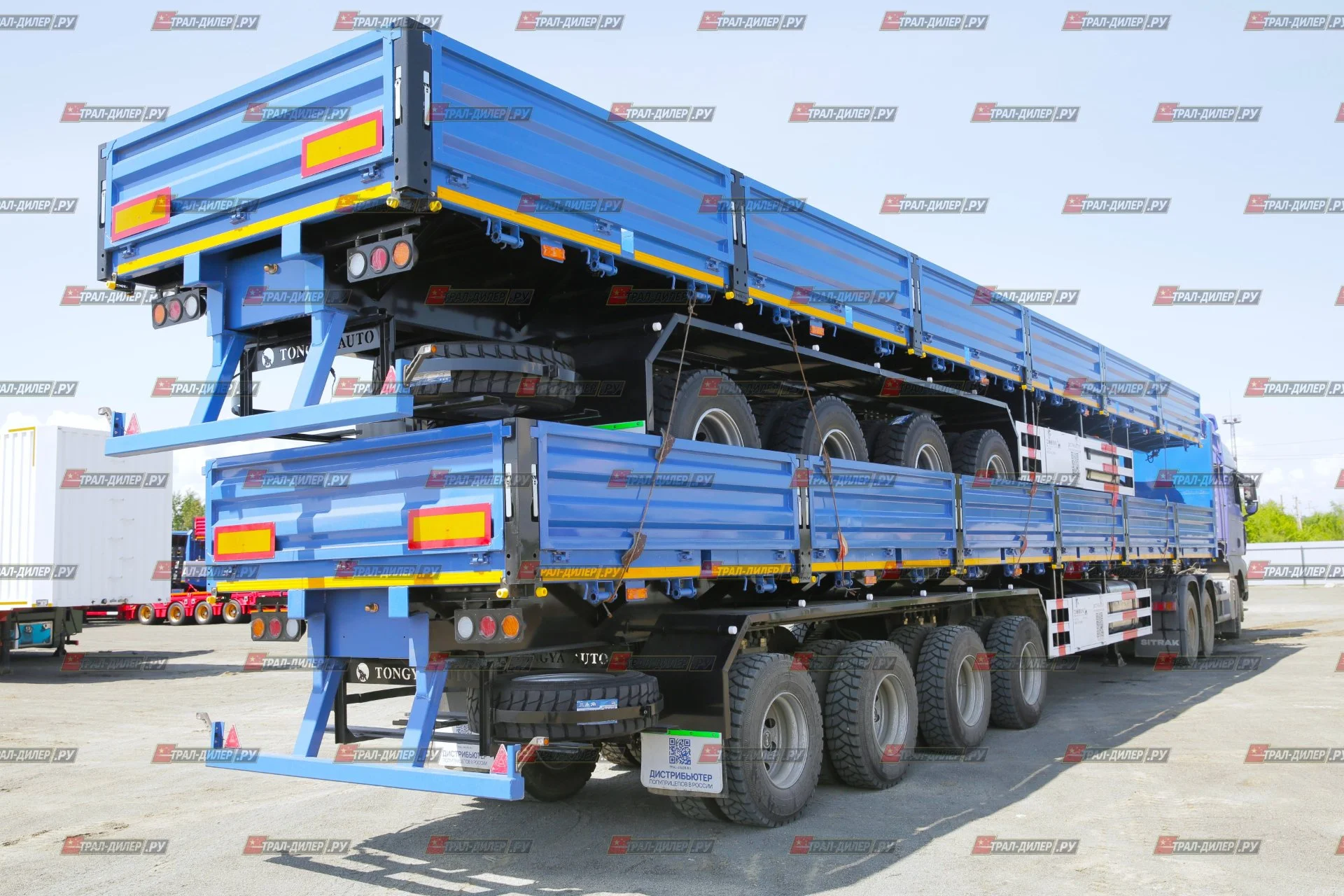 В наличии! Полуприцеп бортовой TONGYADA CTY9704LBS 16,5 м 80 т - миниатюра 3