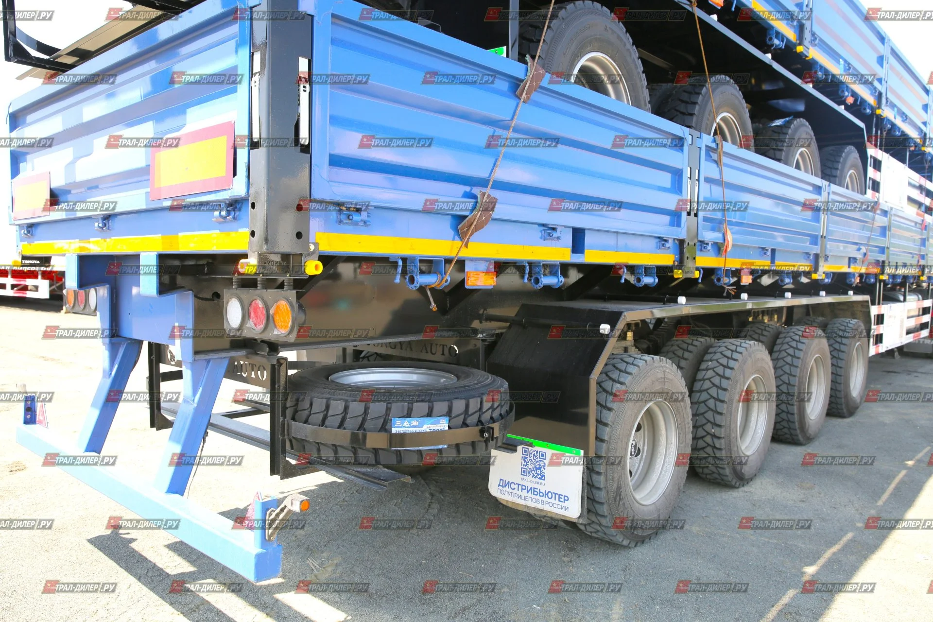 В наличии! Полуприцеп бортовой TONGYADA CTY9704LBS 16,5 м 80 т - миниатюра 4