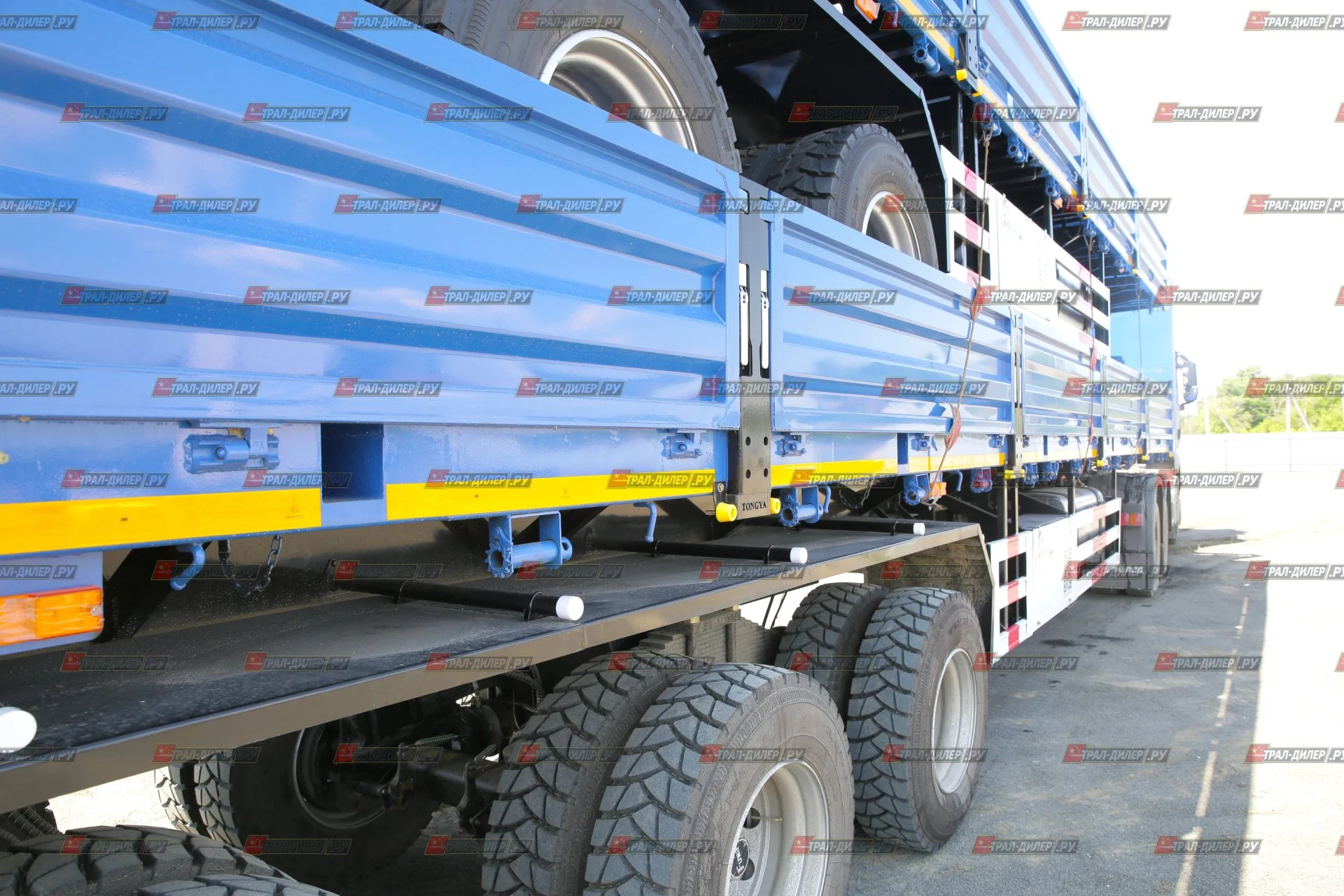 В наличии! Полуприцеп бортовой TONGYADA CTY9704LBS 16,5 м 80 т - миниатюра 7