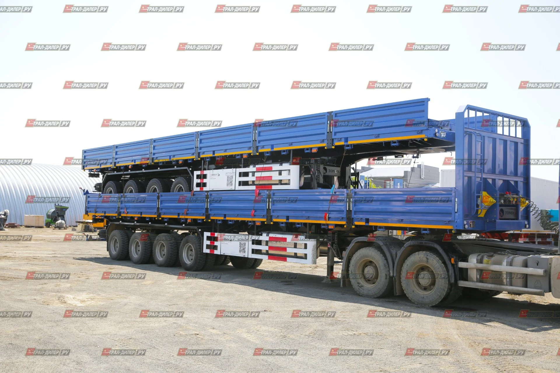 В наличии! Полуприцеп бортовой TONGYADA CTY9704LBS 16,5 м 80 т - миниатюра 12